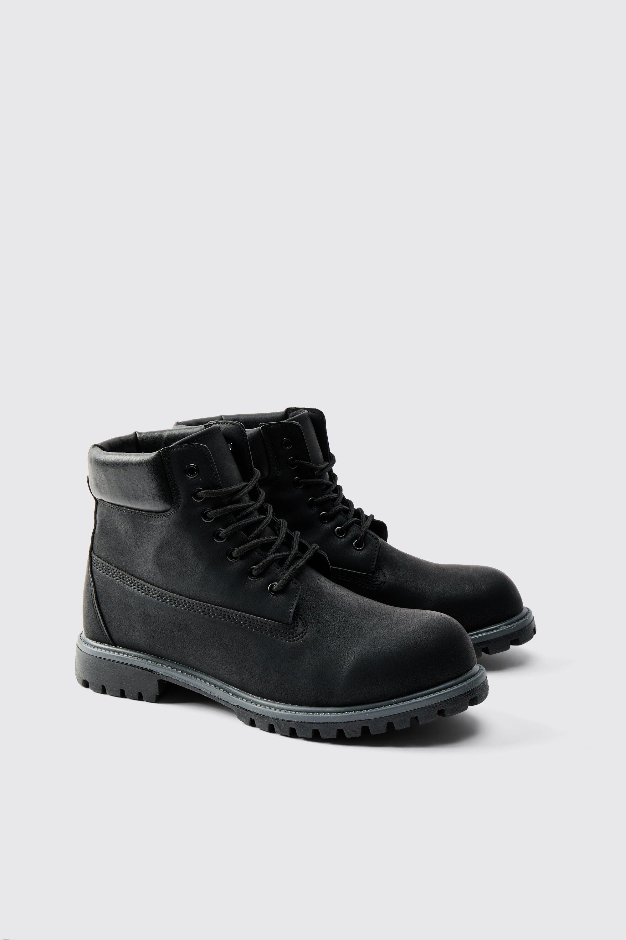 Mens Black Worker Boot, Black