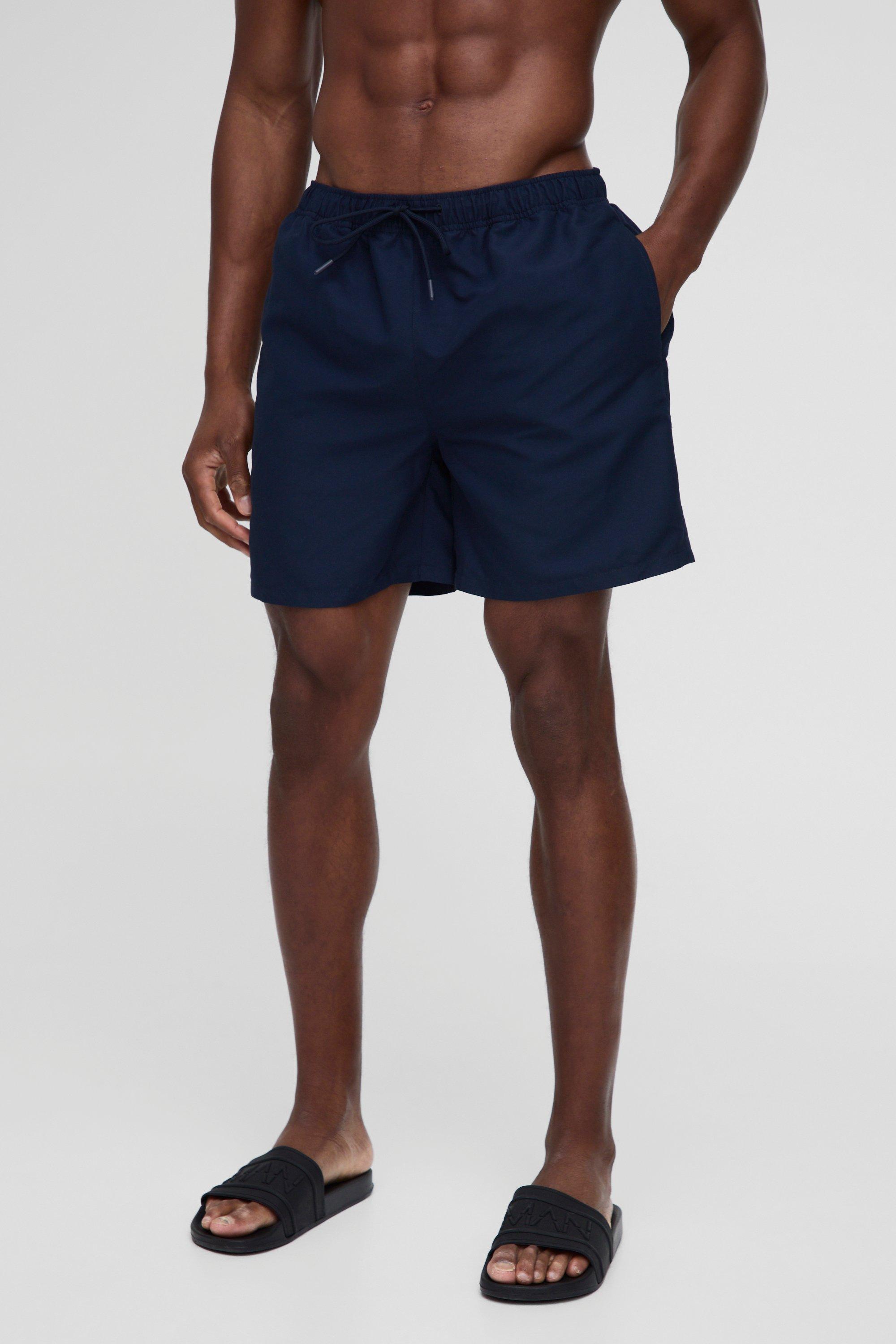 Image of Costume a pantaloncino medio blu navy, Navy