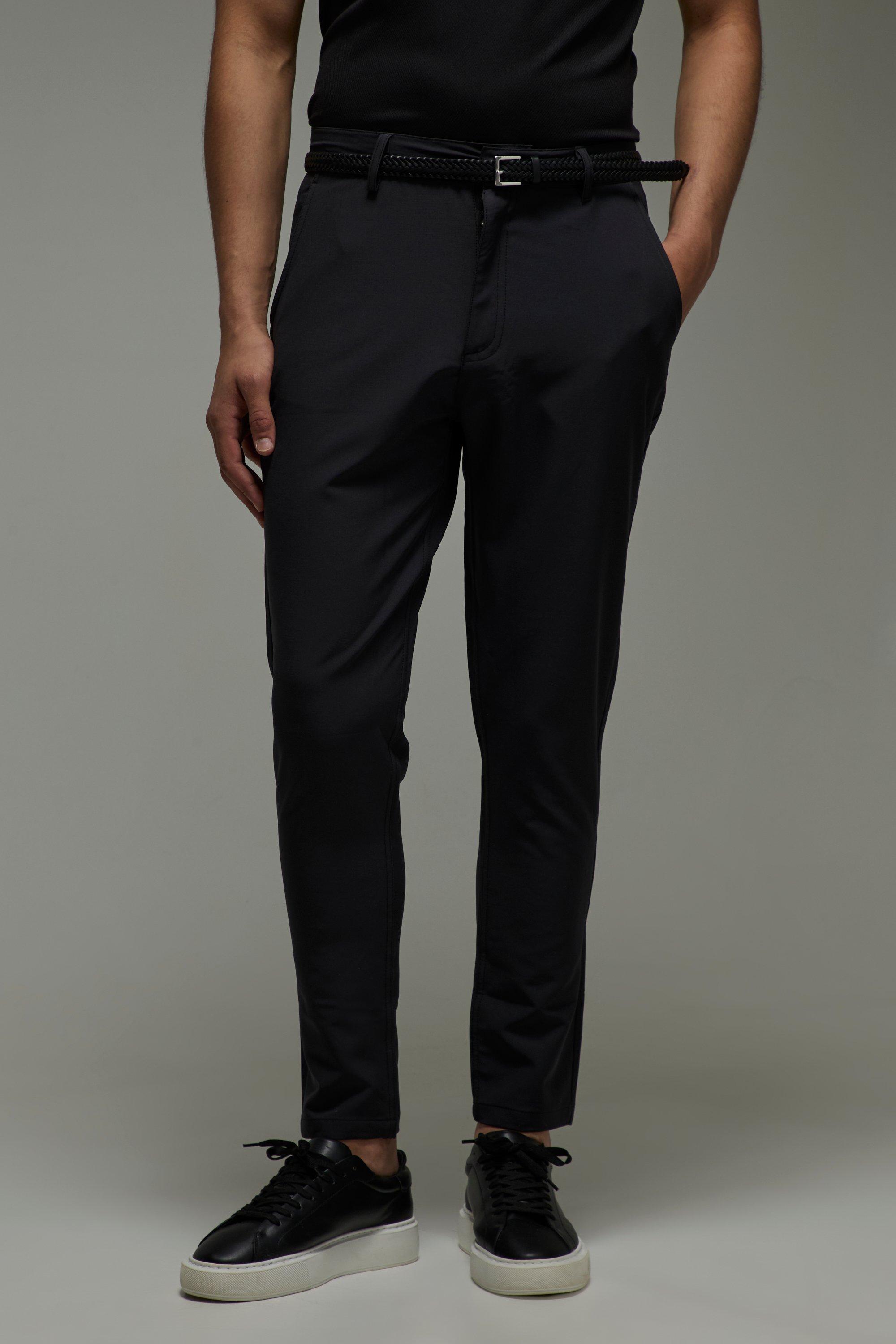 Mens Grey Man Sport Stretch Golf Tapered Trouser, Grey