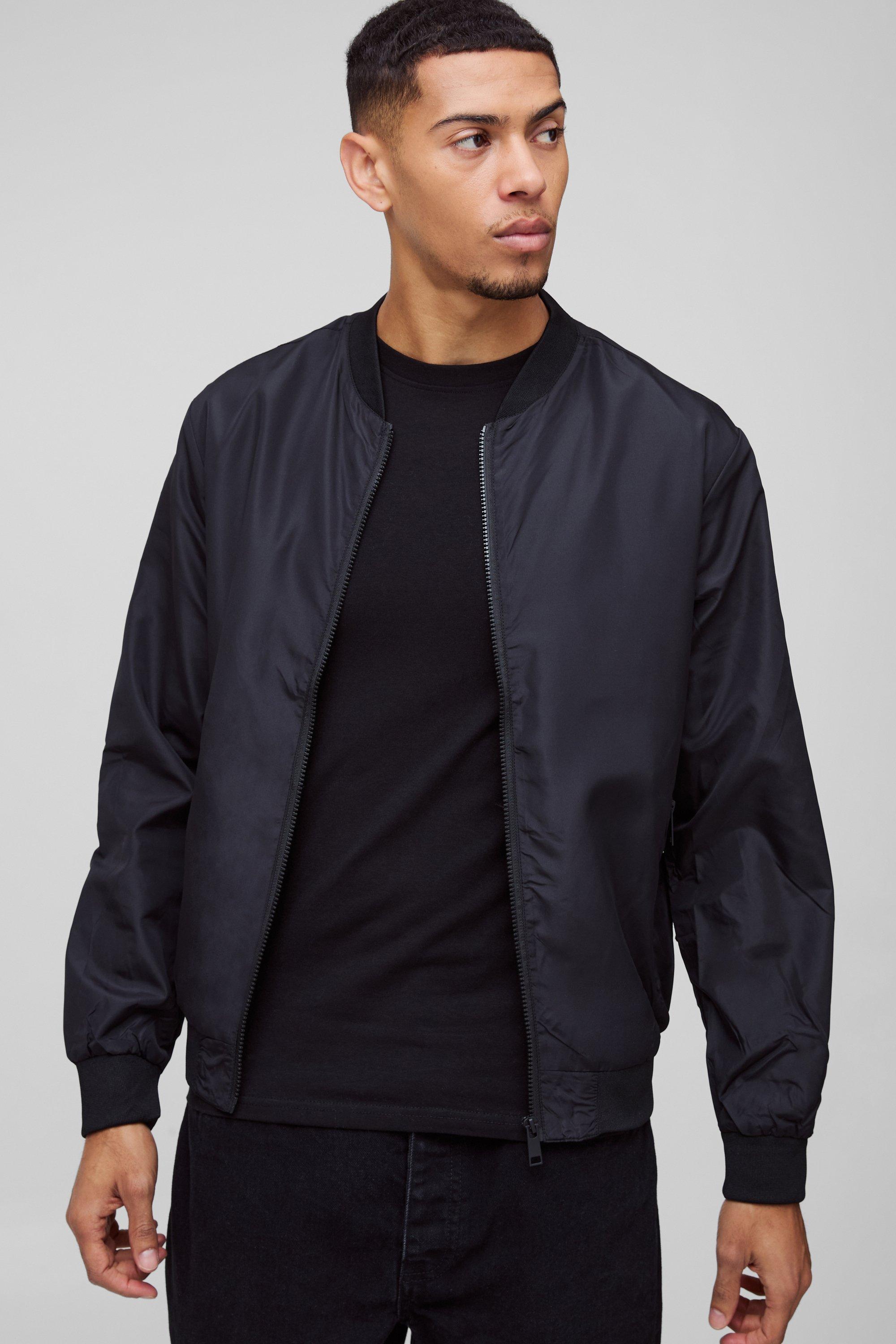 Giacca Bomber leggera nera, Nero