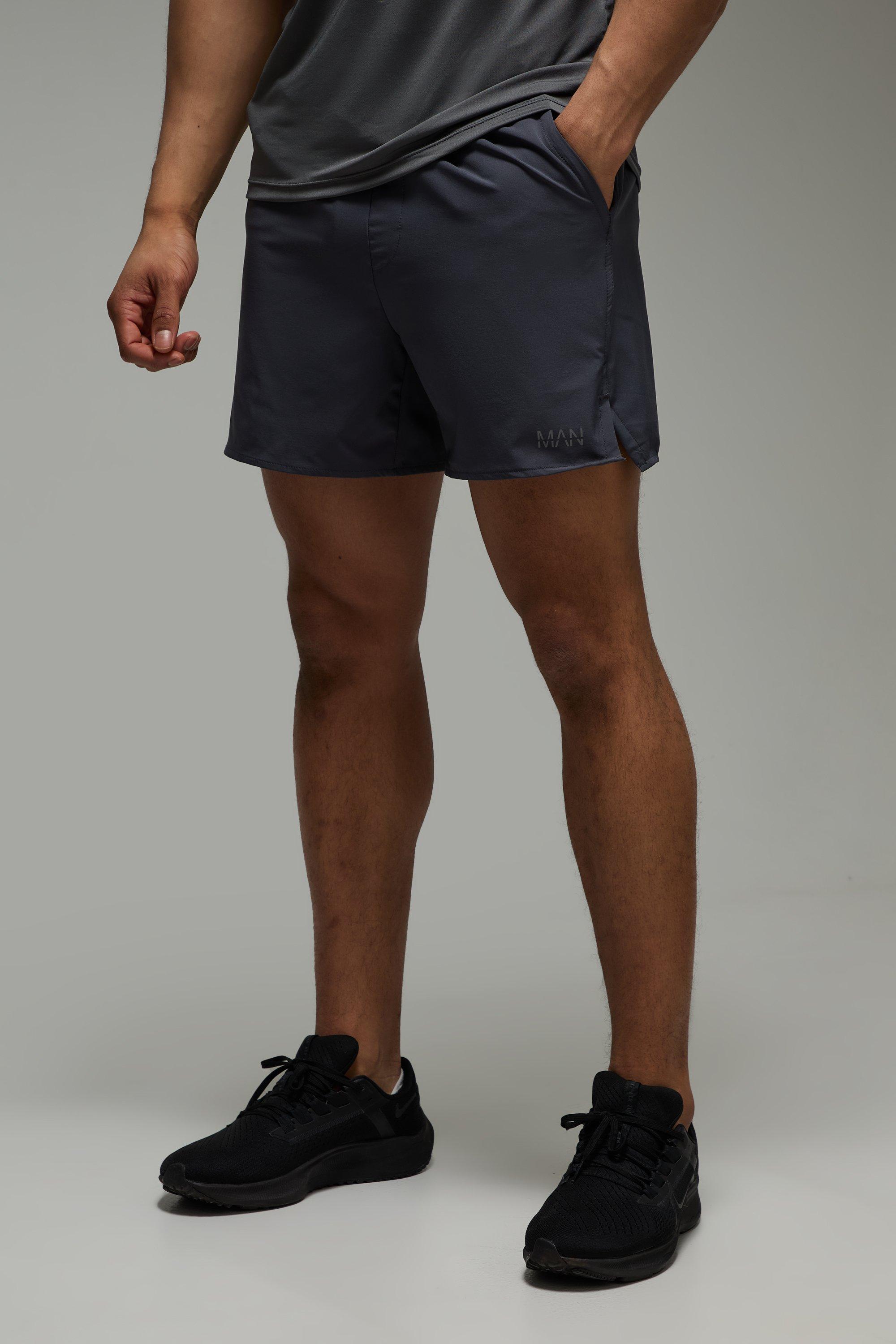 Mens Grey Man Active Stretch Woven 5inch Short, Grey