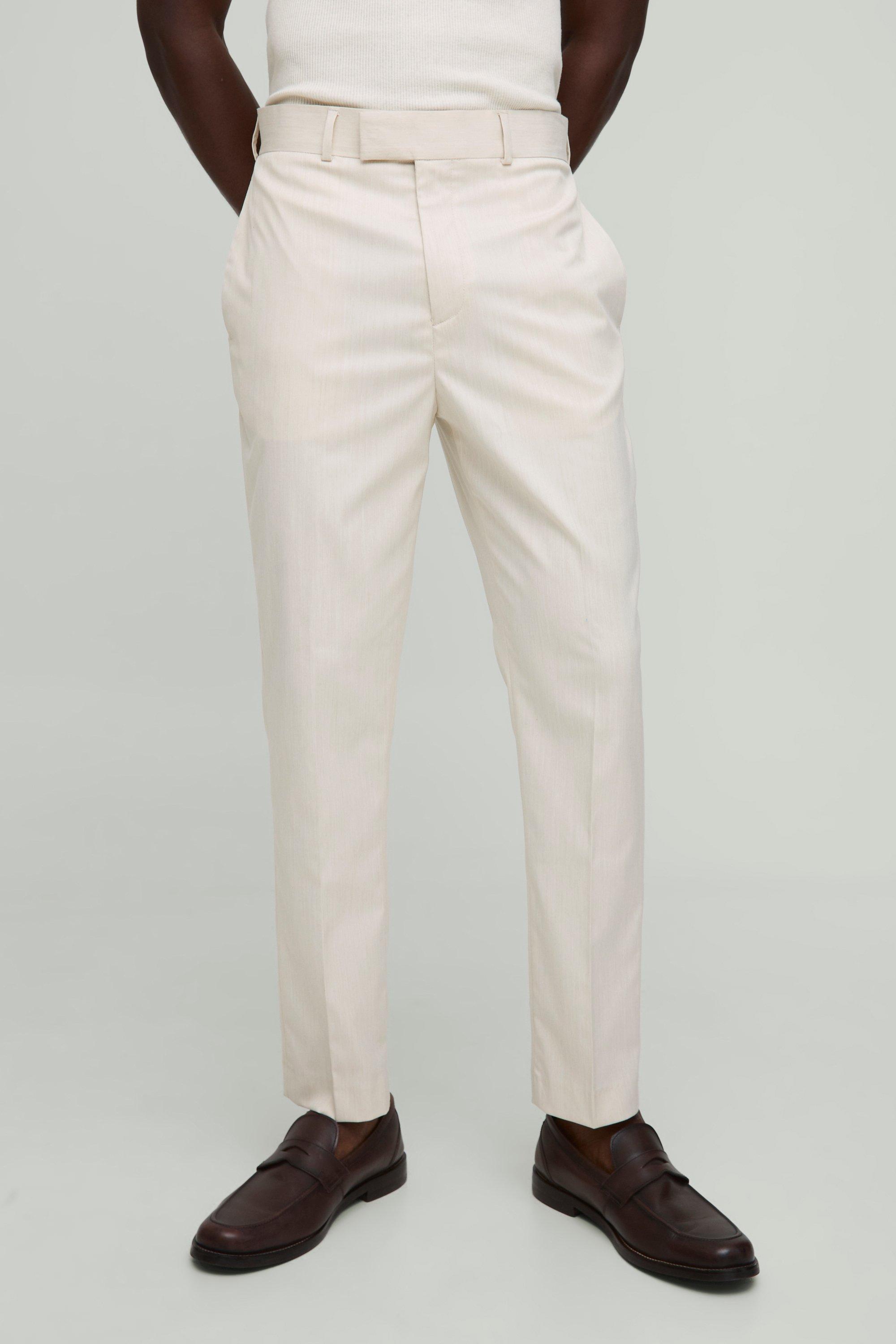 Tapered Fit Crease Front Tailored Trouser