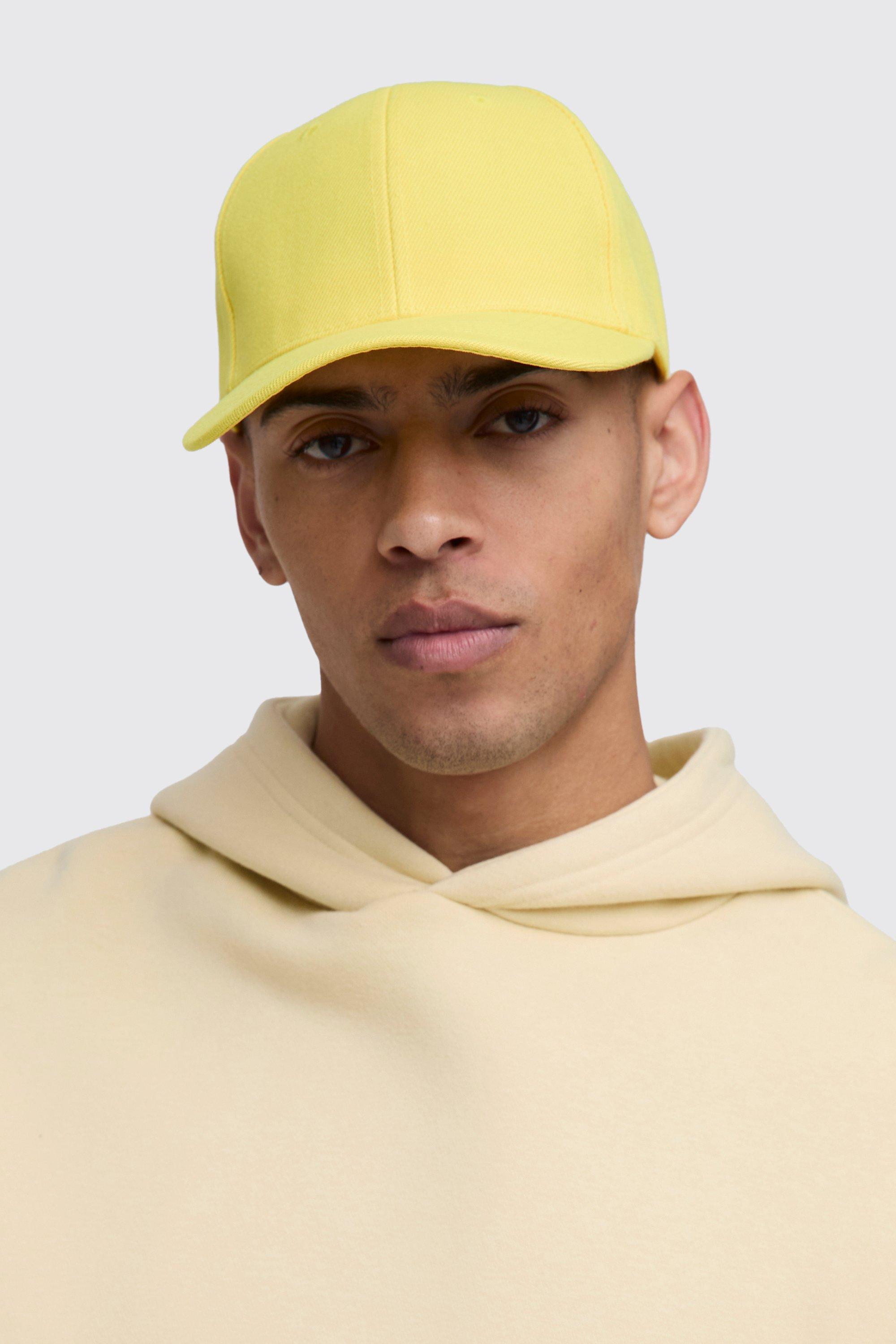 Mens Cap In Yellow, Yellow