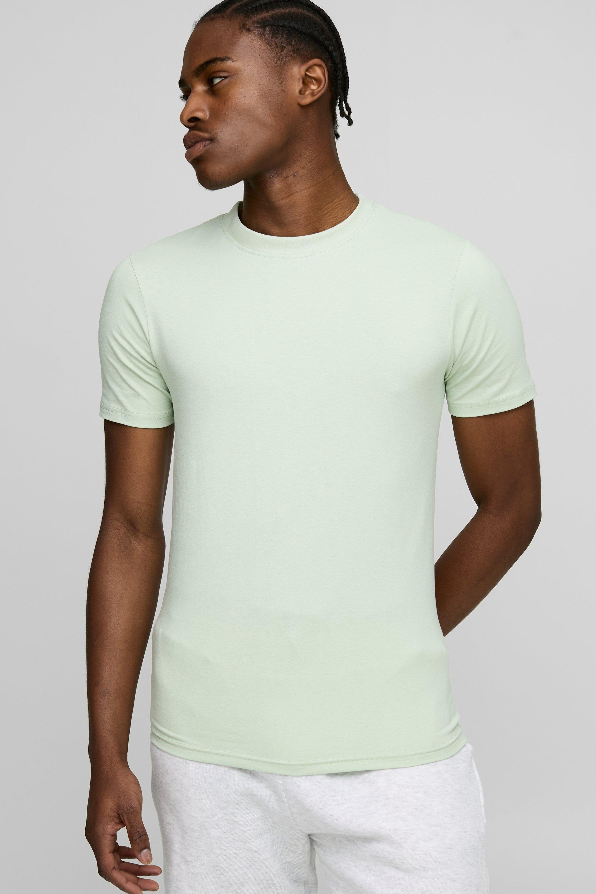 ◆ boohoo ◆ レギュラーパフォーマンス Tシャツ / green Men's Green T Shirts | boohooMAN USA