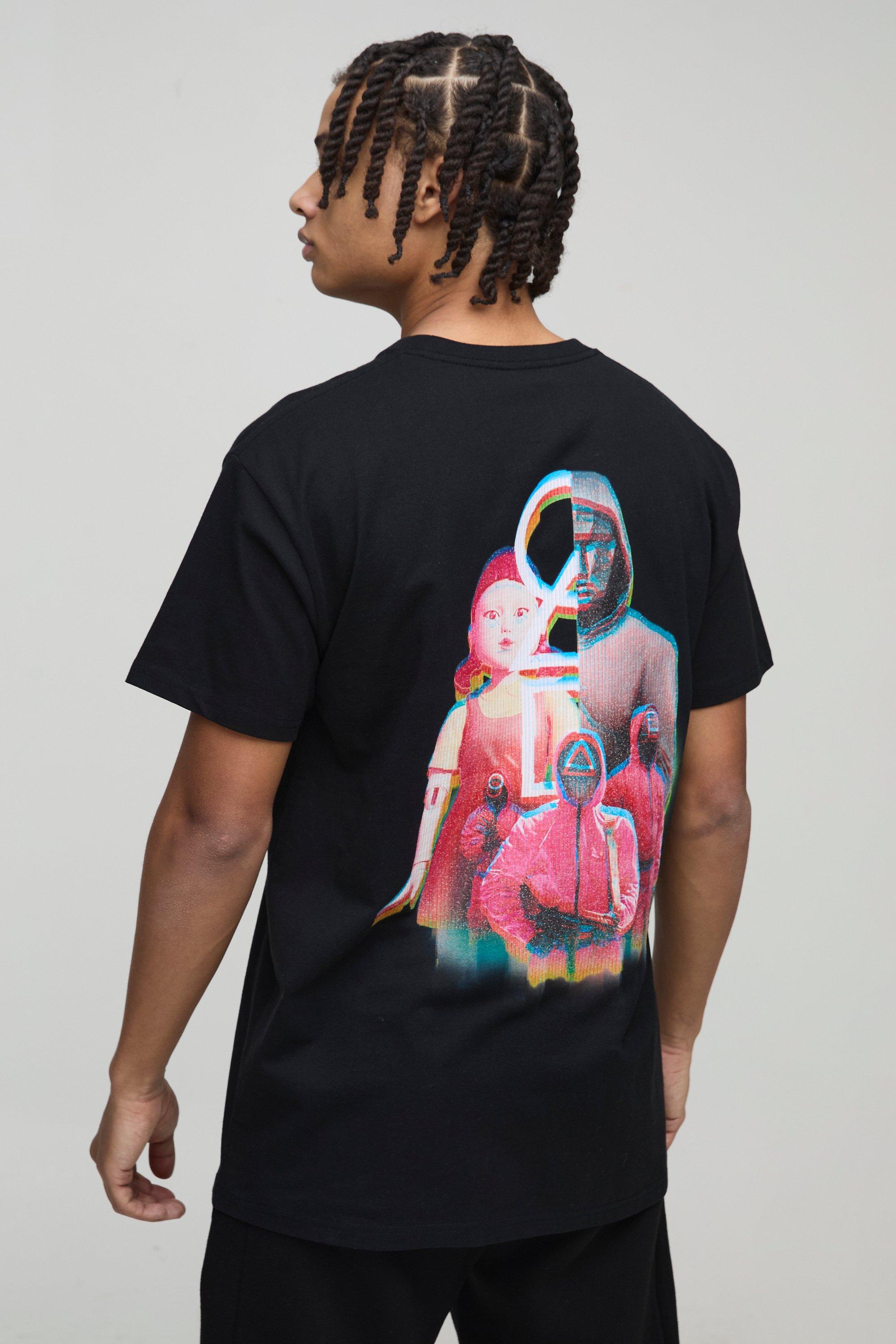T-shirt oversize ufficiale Squid Games, Nero