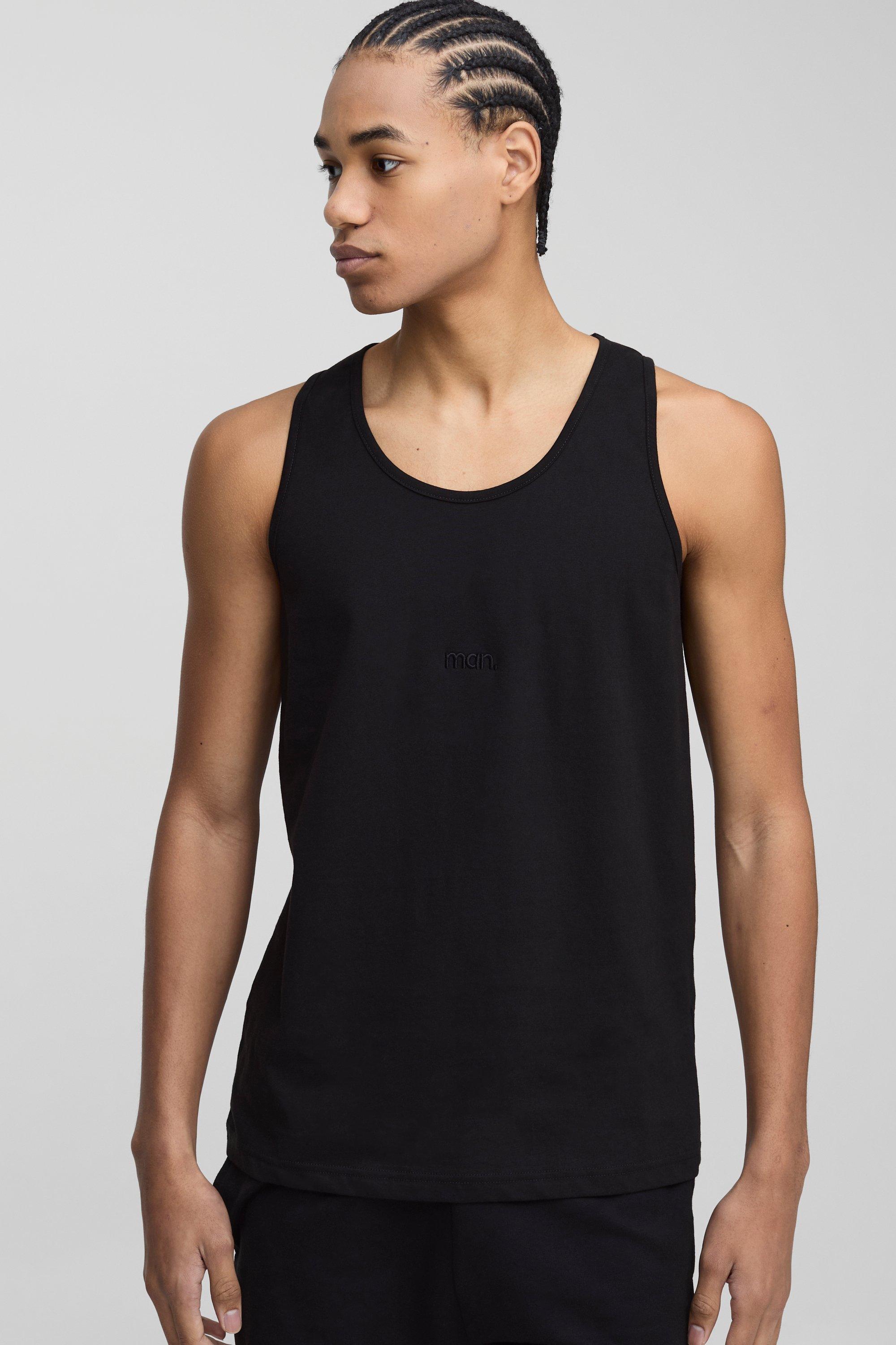 Image of UOMO. Canotta Basic, Nero