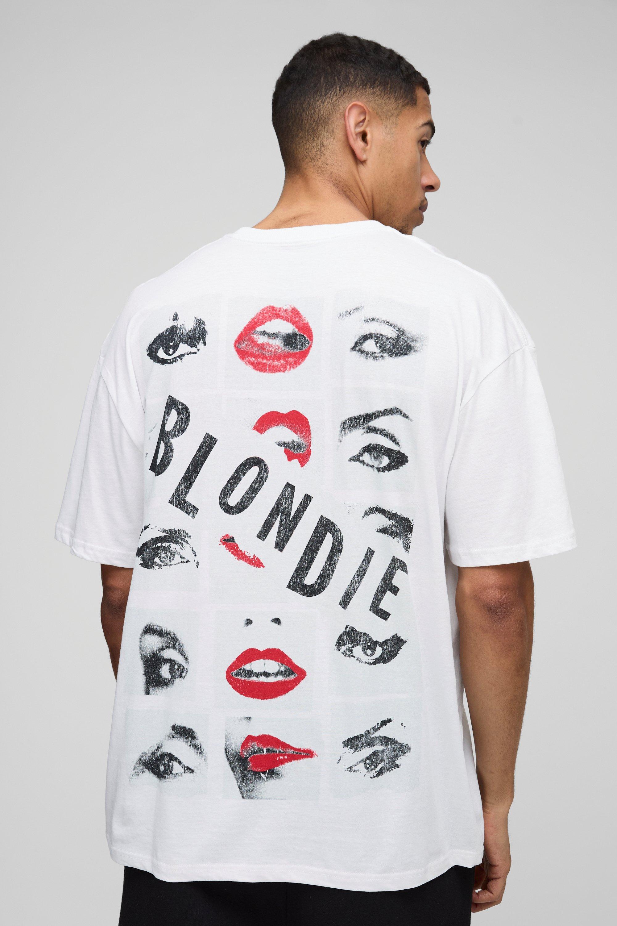 T-shirt oversize ufficiale Blondie, Bianco