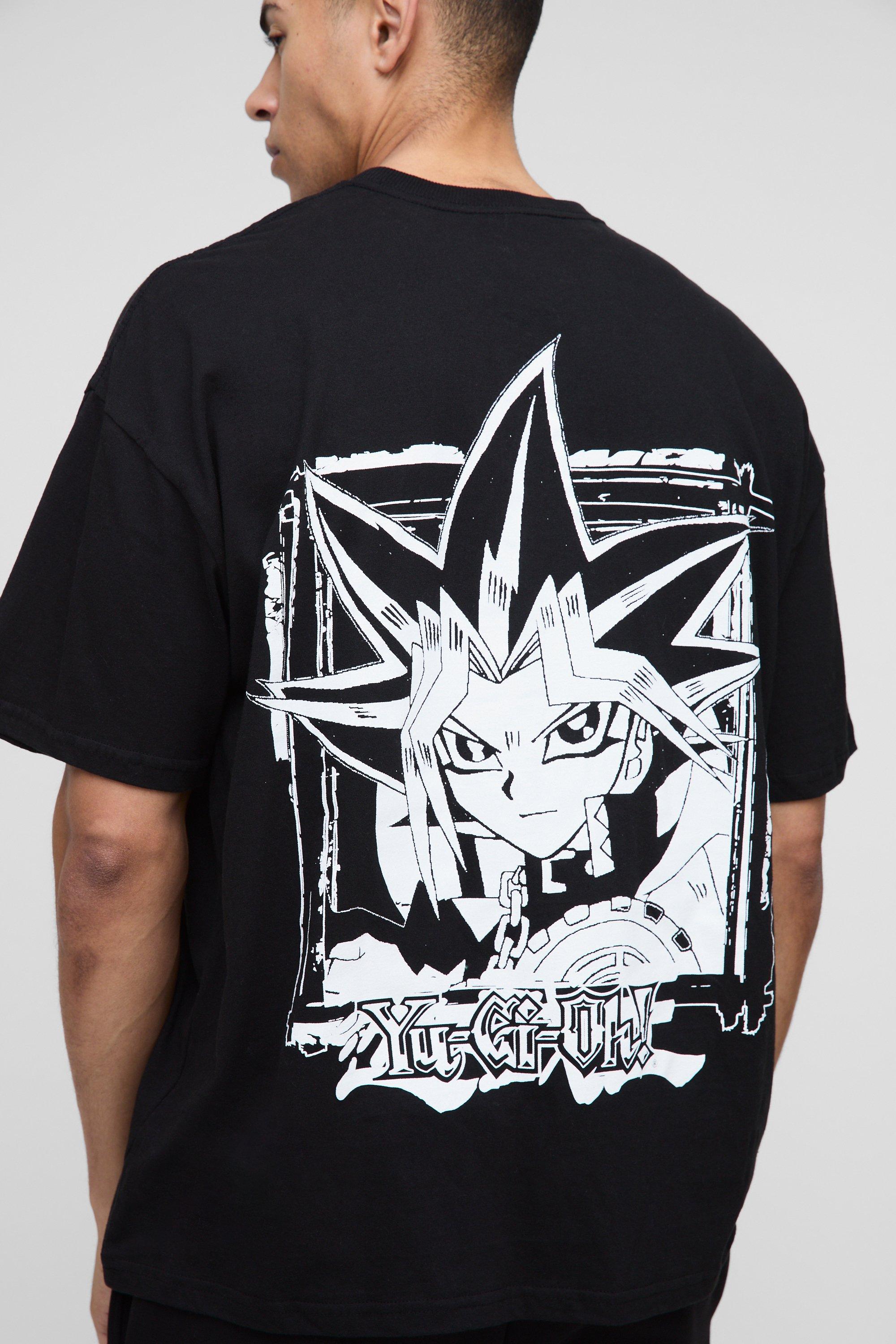 T-shirt oversize ufficiale Yu-Gi-Oh Anime, Nero