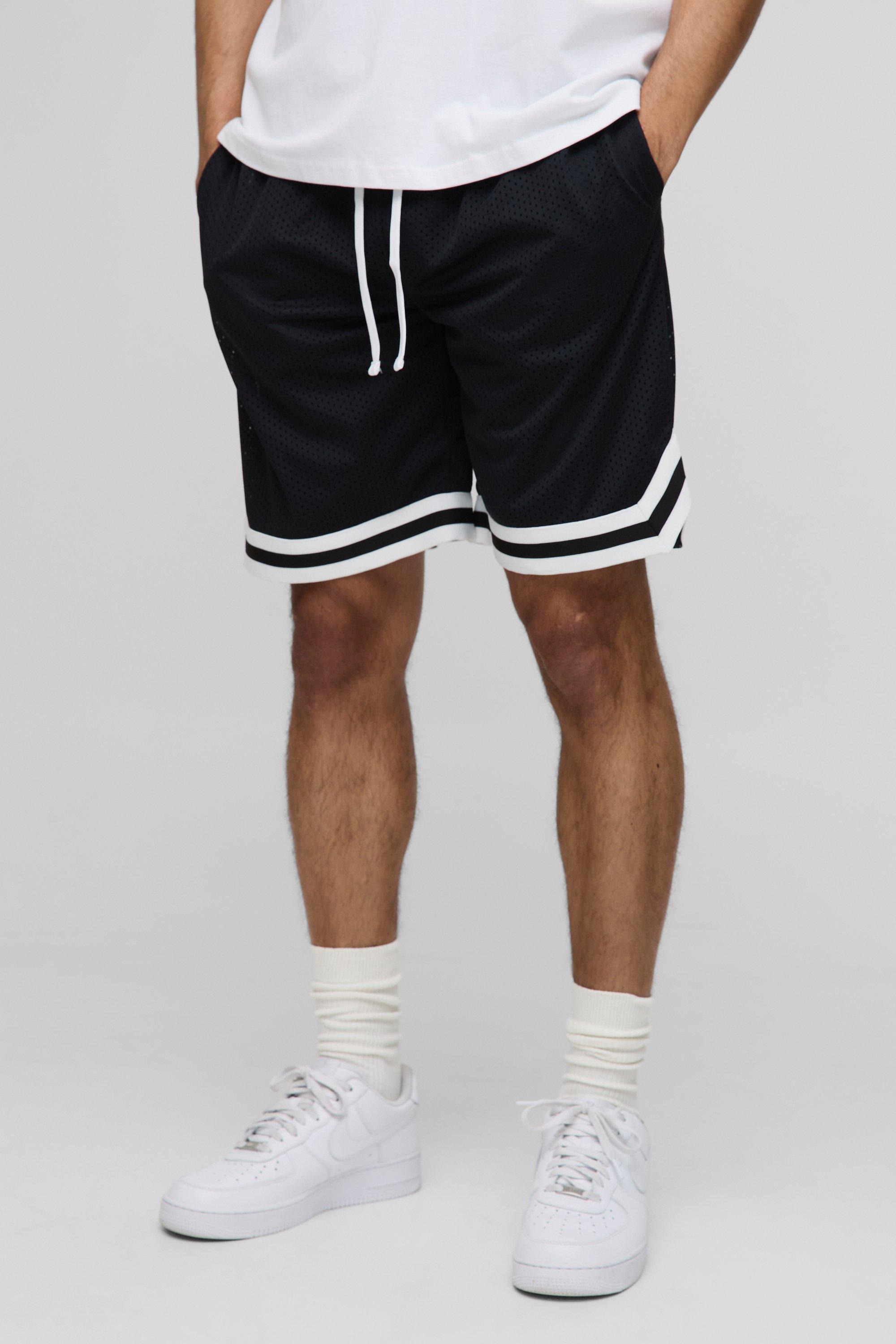 Image of Pantaloncini da basket medi in rete, Nero