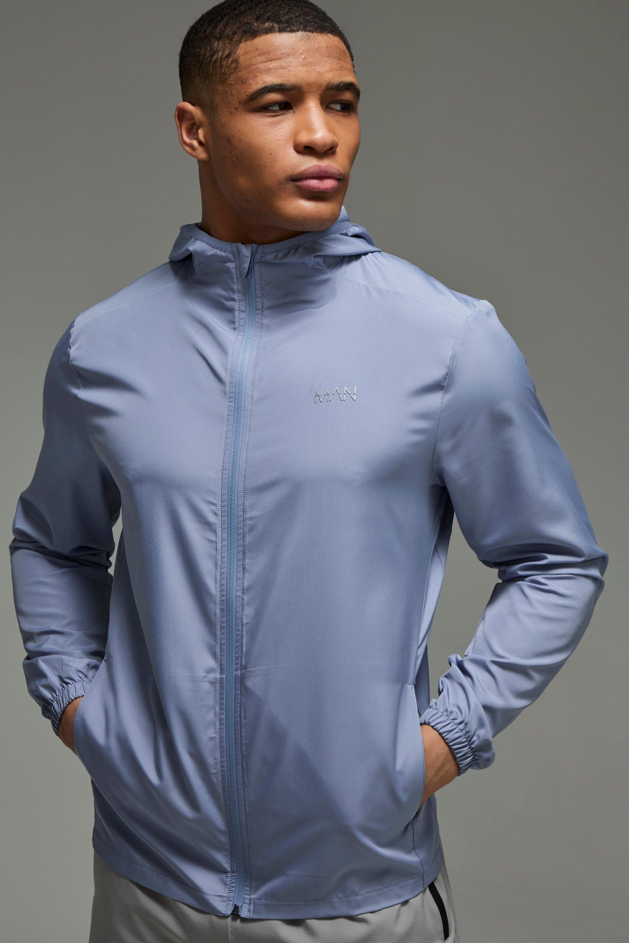 Giacca a vento leggera Man Active, Azzurro