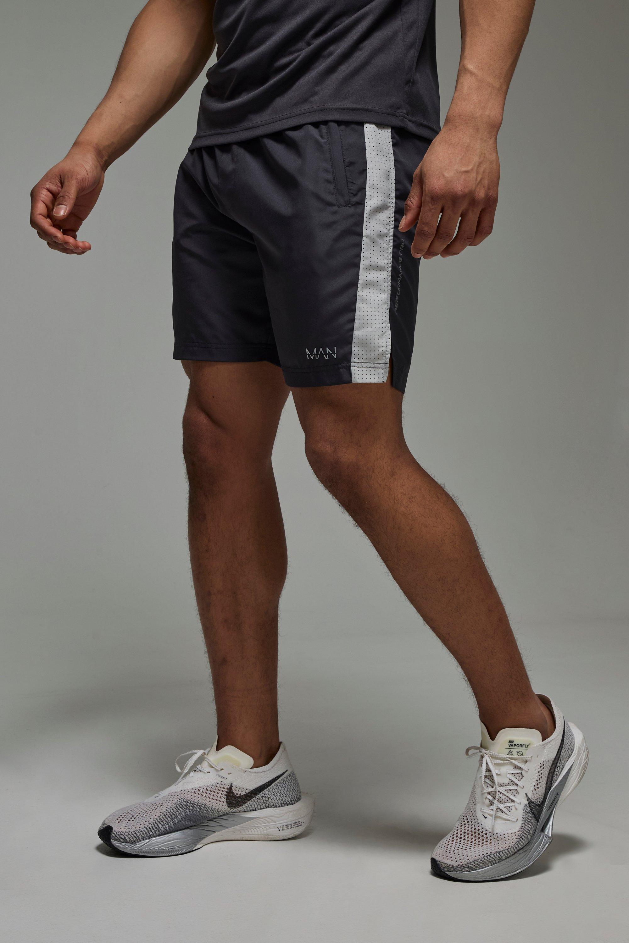 Pantaloncini Man Active leggeri traforati da 7 pollici, Grigio
