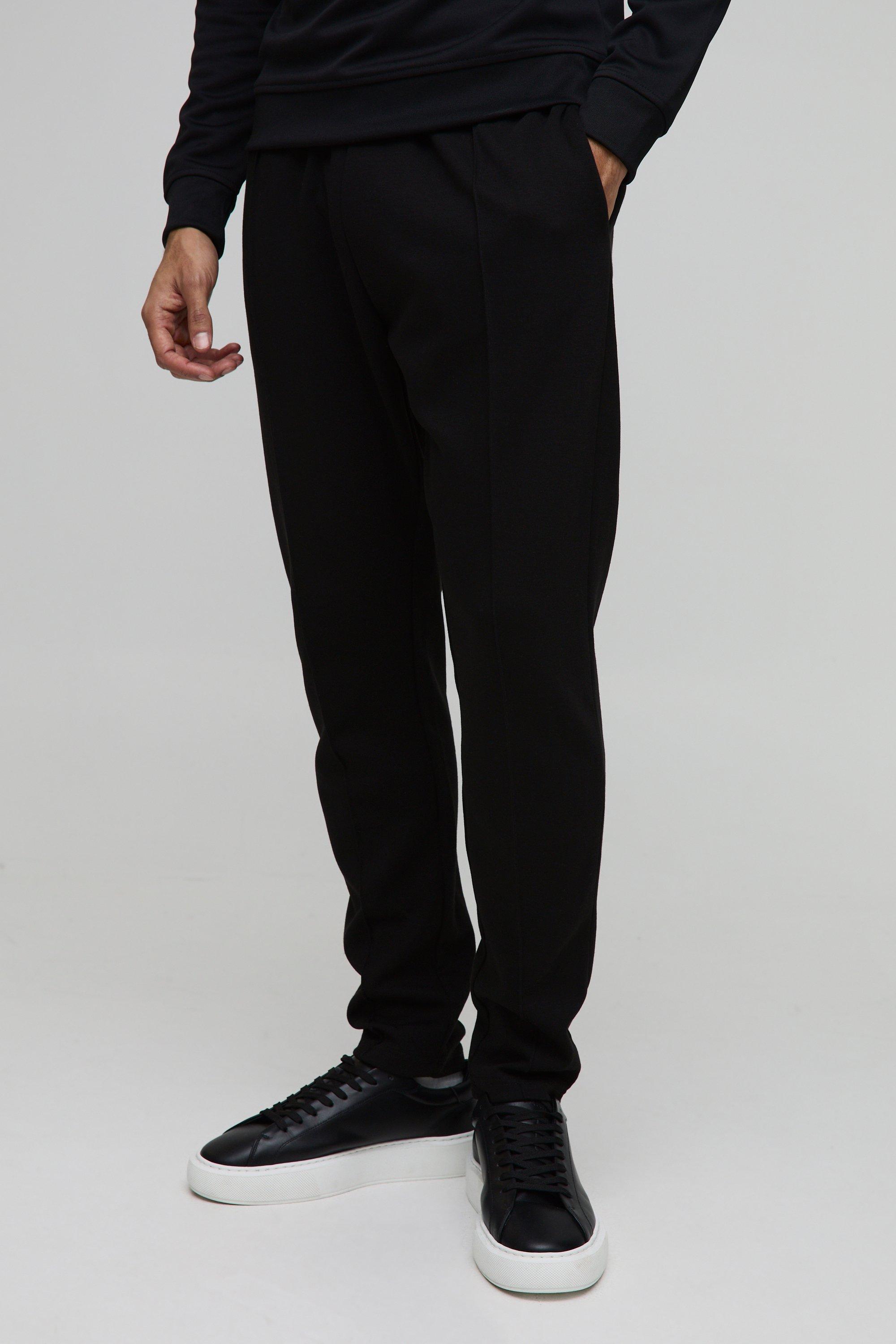 Sim Fit Tapered Interlock Pintuck Jogger