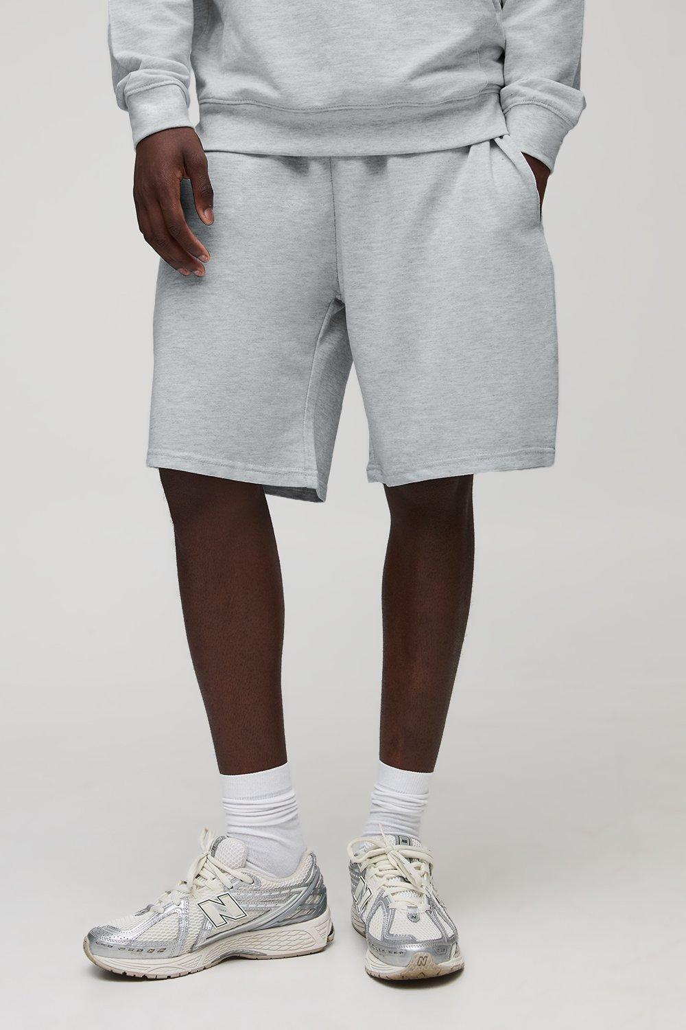 Image of Pantaloncini Basic Oversize Di Media Lunghezza, Grigio