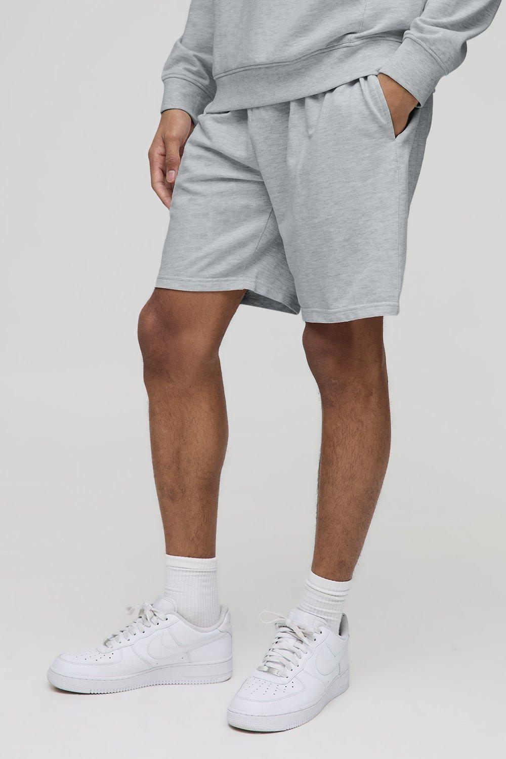 Image of Pantaloncini Basic rilassati di media lunghezza, Grigio