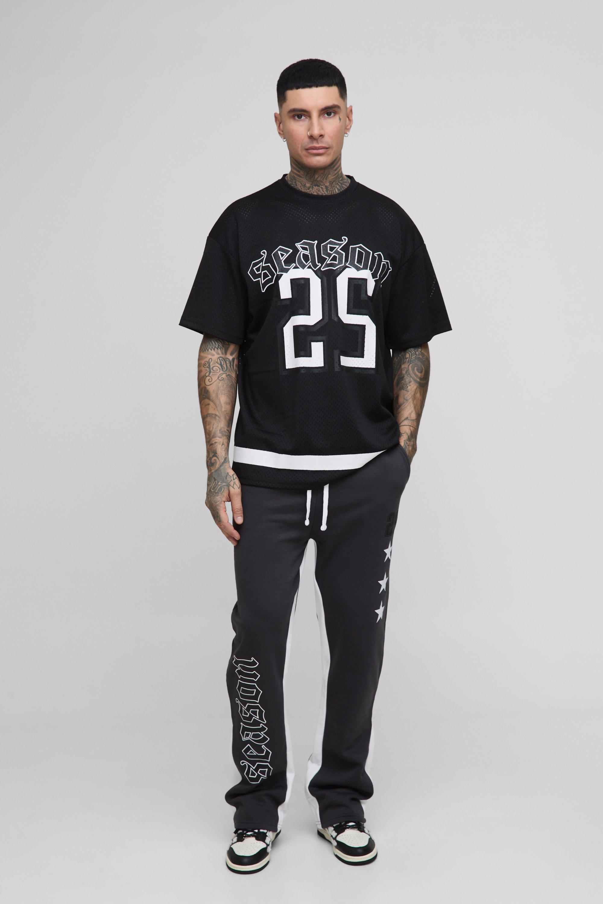 boohoo MAN SPORTS メッシュ Tシャツ & ショート セットアップ boohoo MAN SPORTS メッシュ Tシャツ & ショート セットアップ