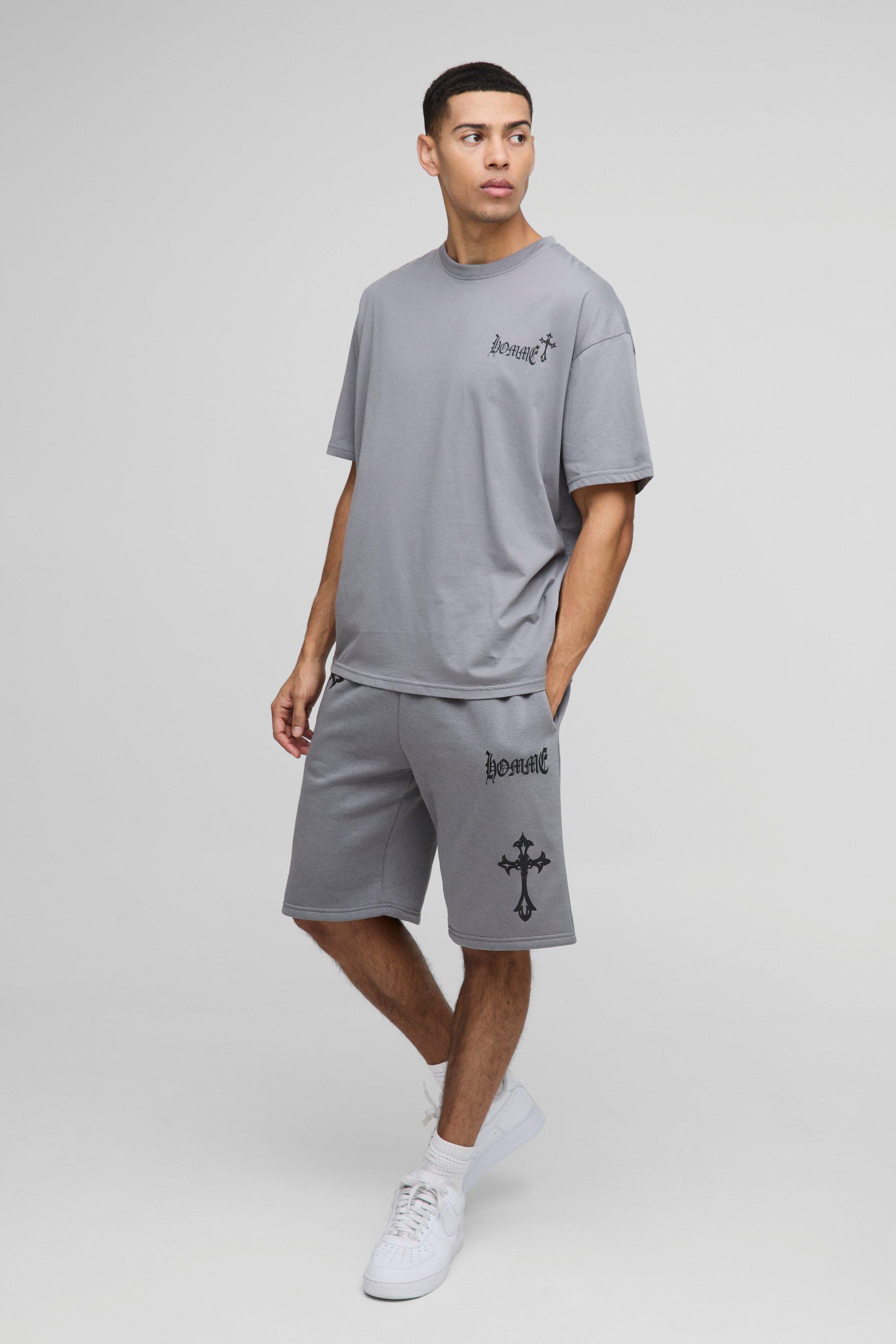 Men's Oversized Shirts And Short Set | boohooMAN USA