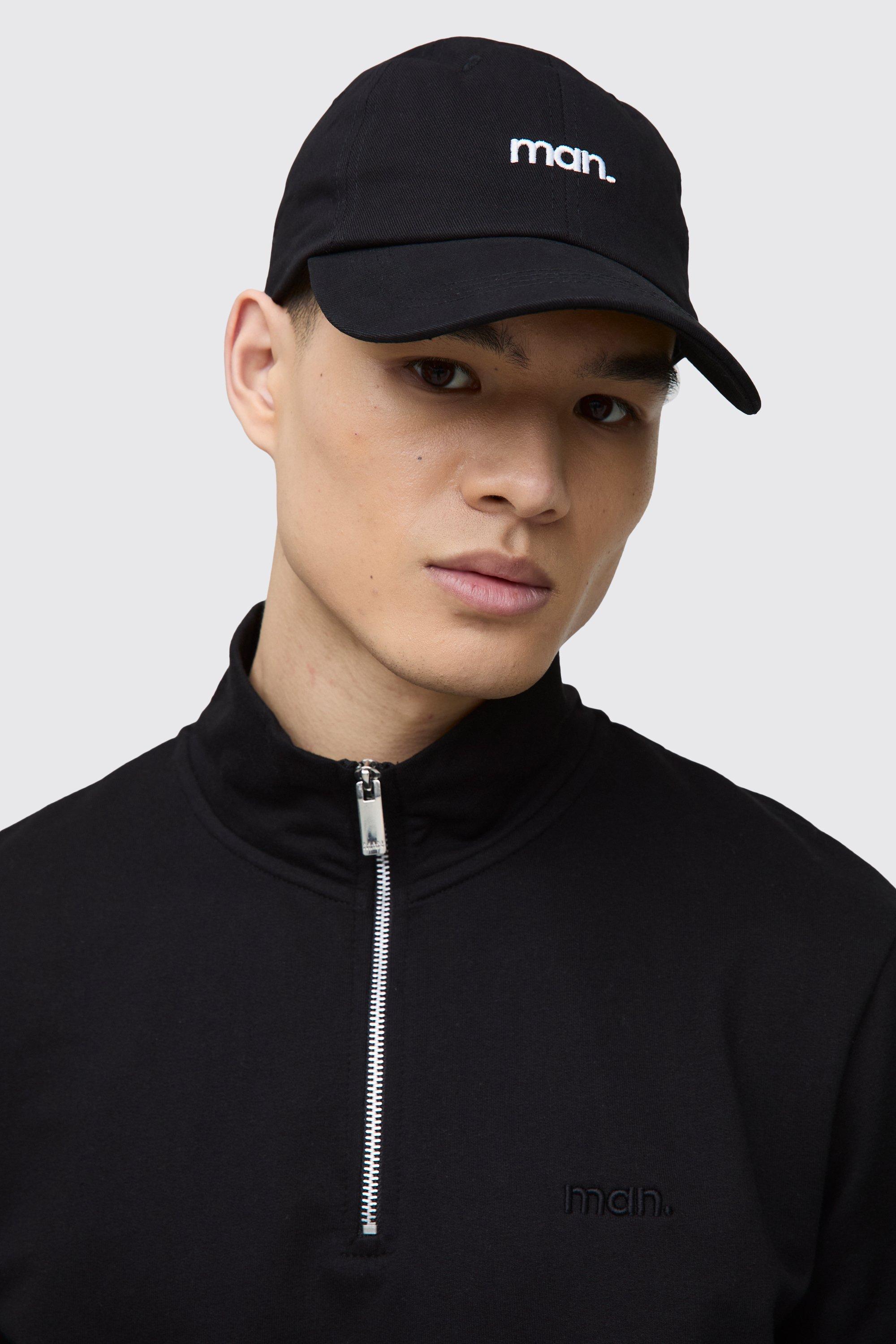 Boohoo Man Branded Cap, Black