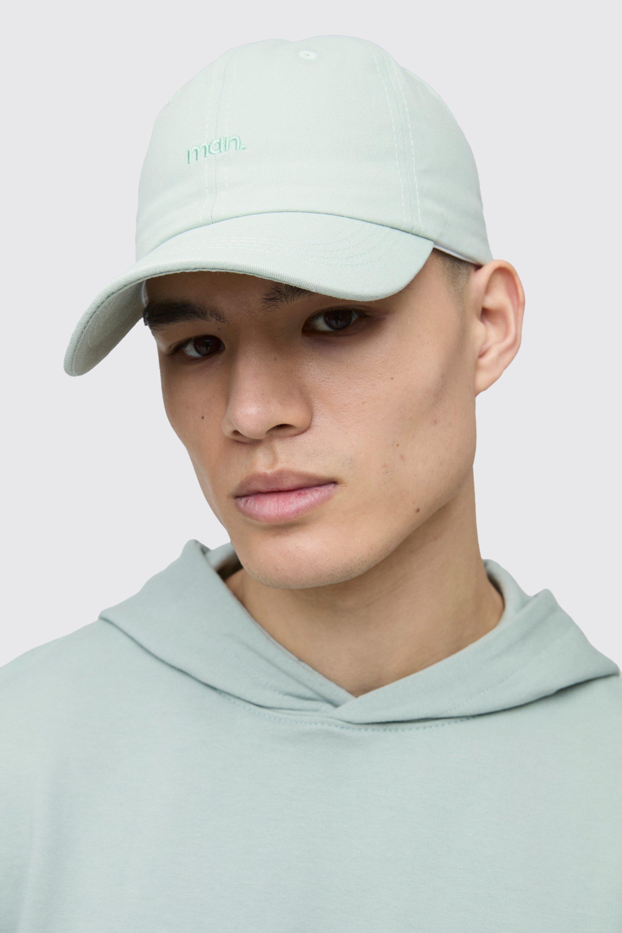 Boohoo Man Branded Cap, Sage