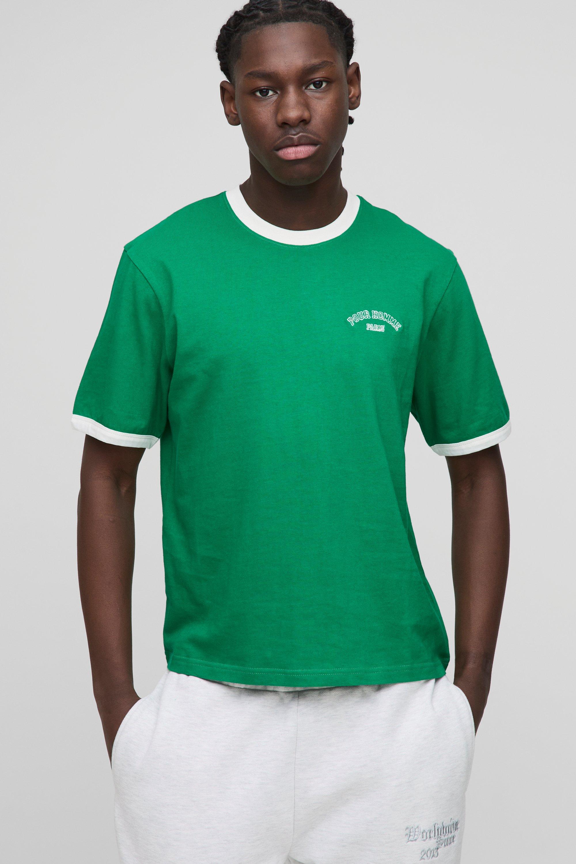 ◆ boohoo ◆ レギュラーパフォーマンス Tシャツ / green Men's Green T Shirts | boohooMAN USA