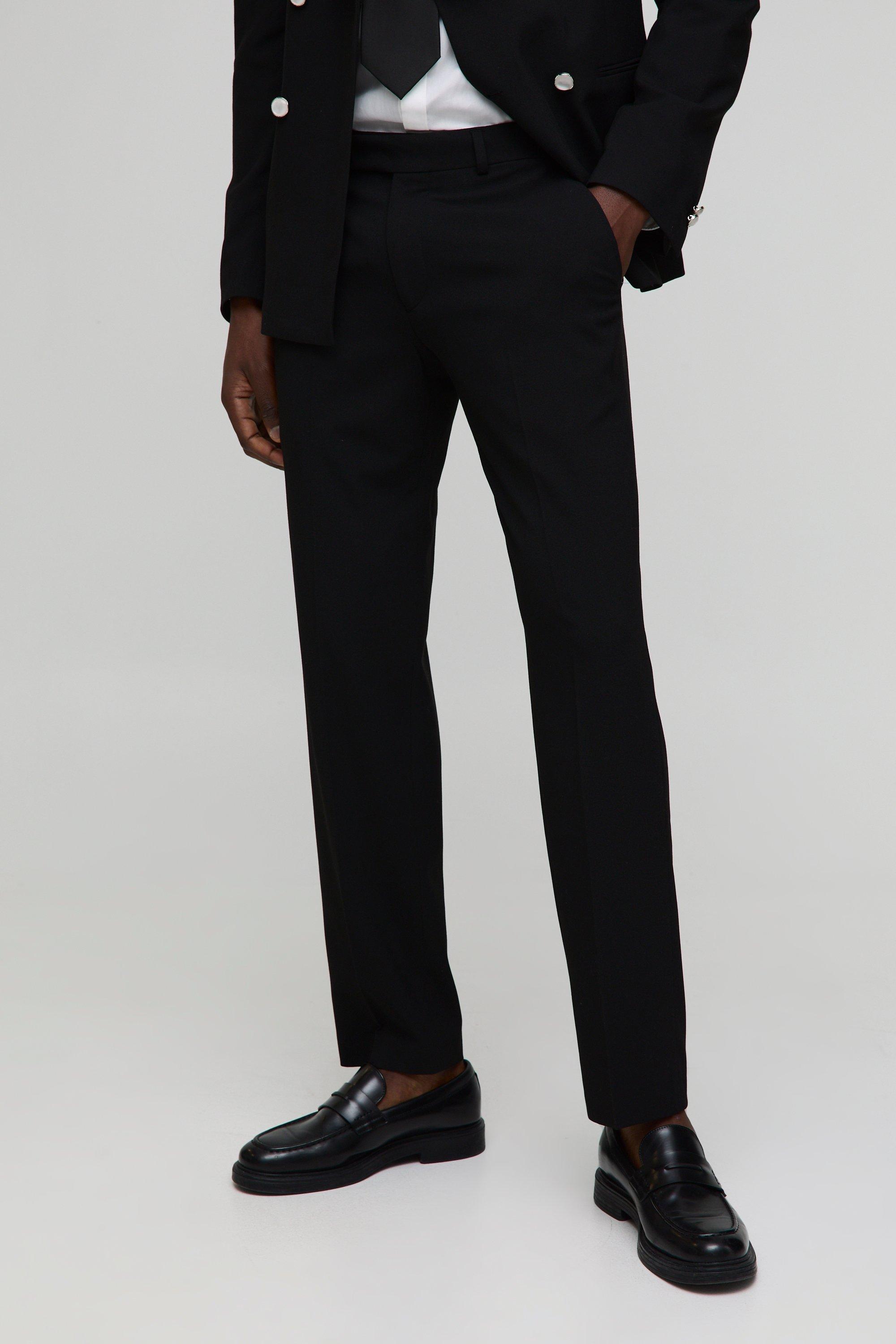 Slim Fit Fixed Waistband Suit Trousers