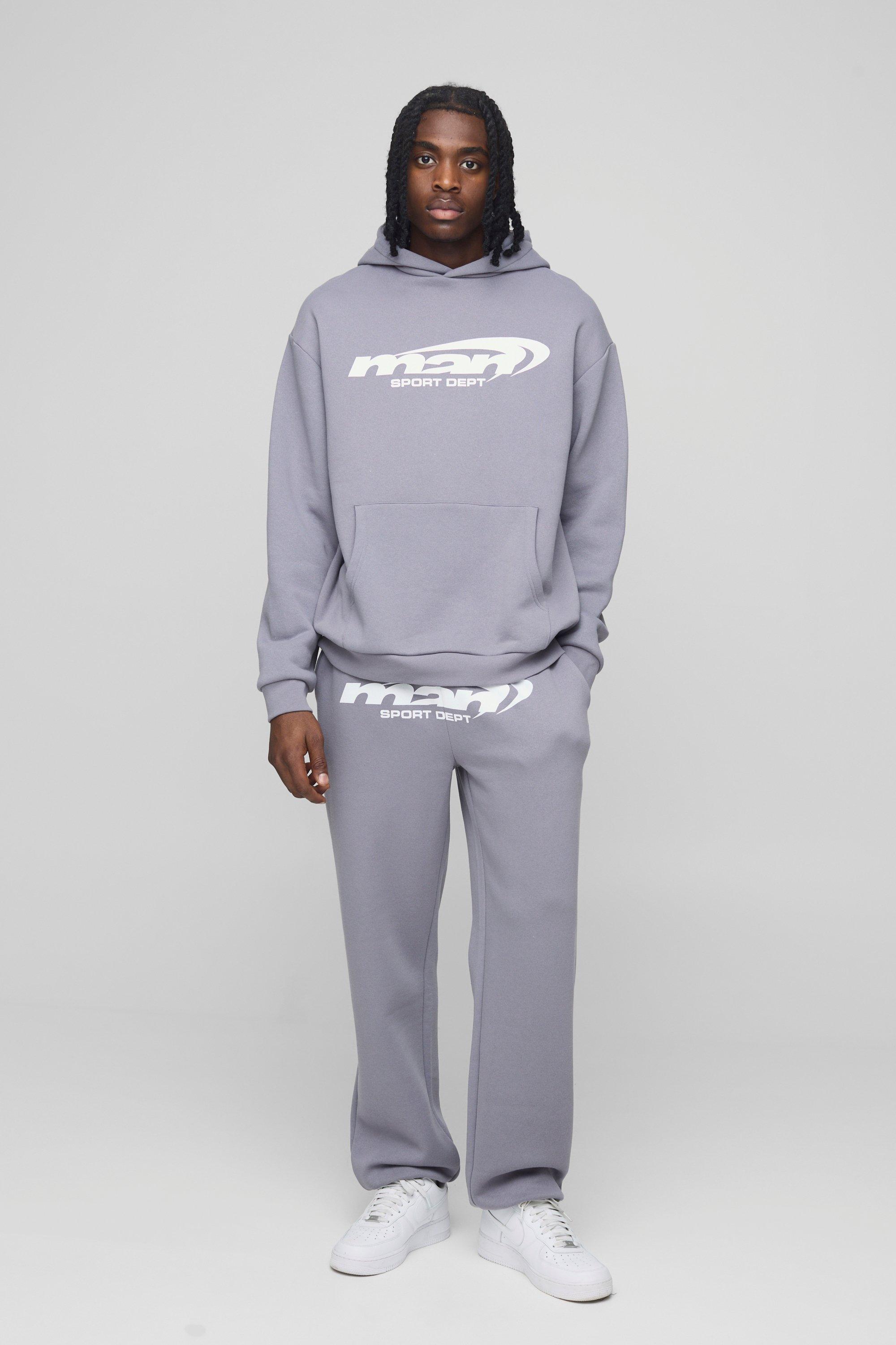 Image of Tuta sportiva oversize Man con cappuccio, Azzurro