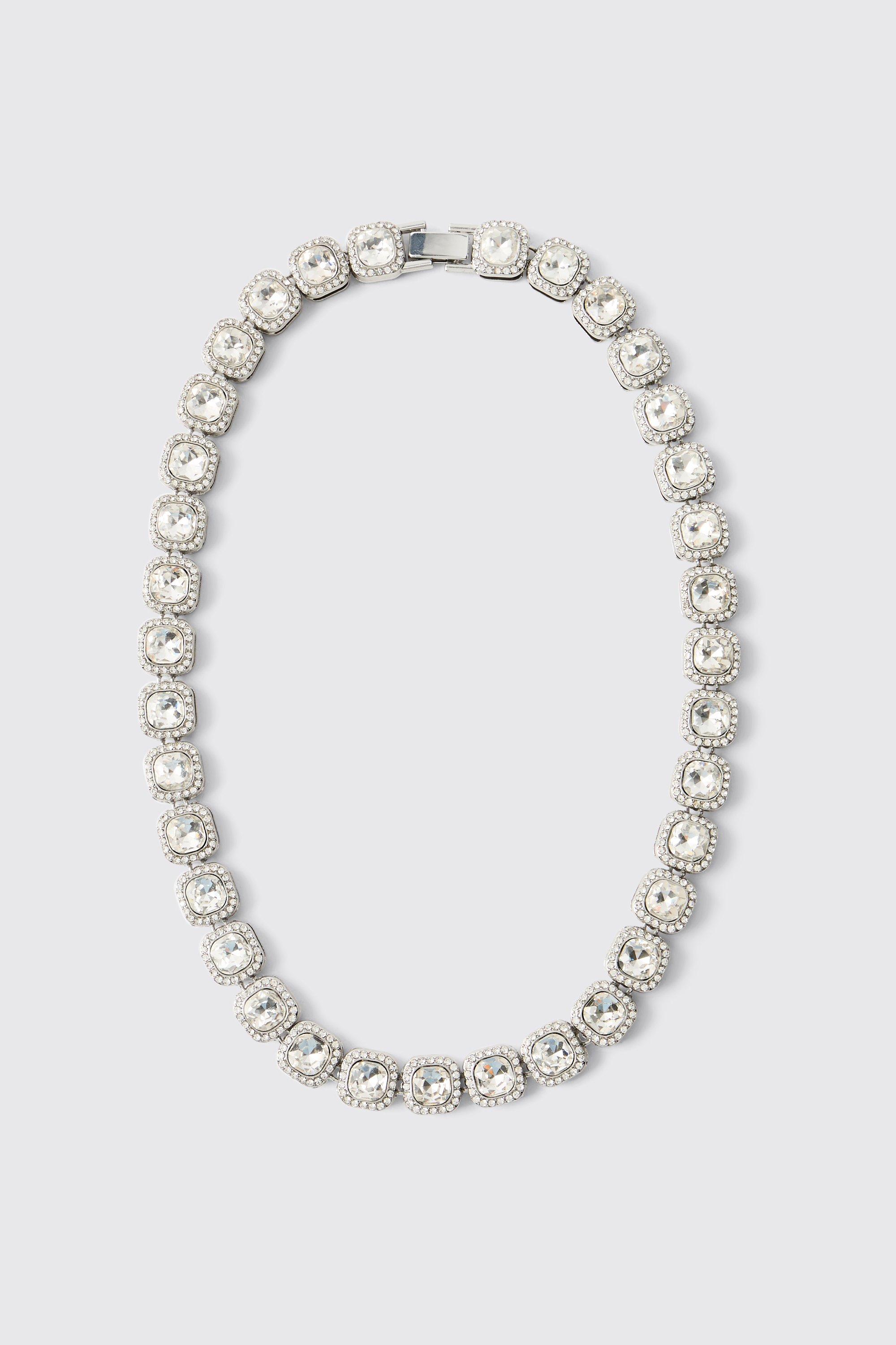 Mens Multi Fully Iced Clustered Chain, Multi
