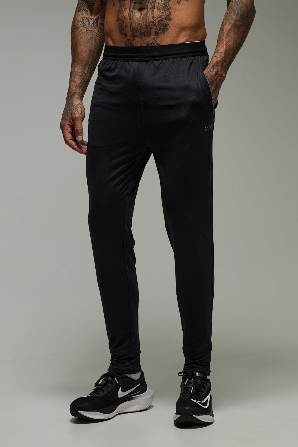 Image of Pantaloni tuta Tall Man Active per alta performance Skinny Fit in Stretch, Nero