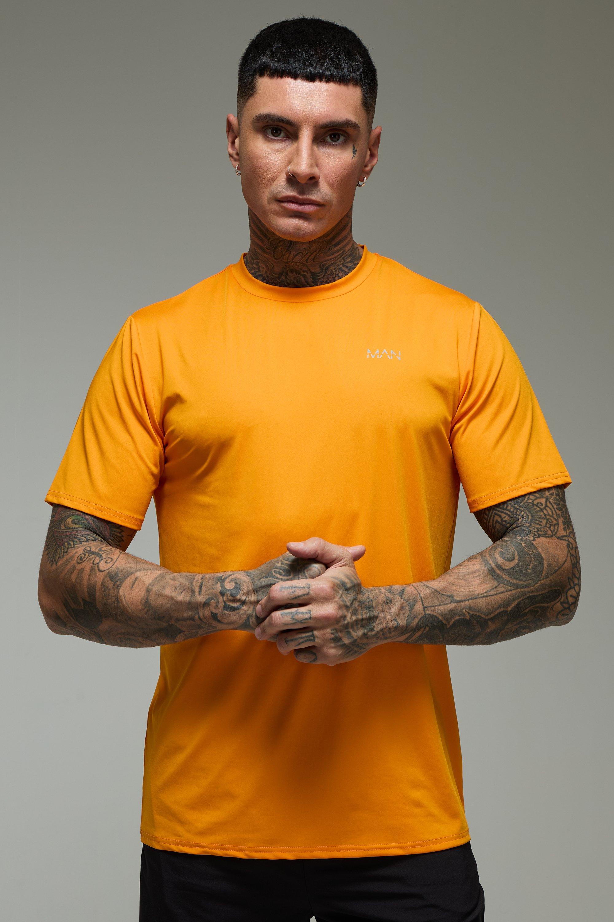 Men's Orange T-Shirts | boohooMAN UK
