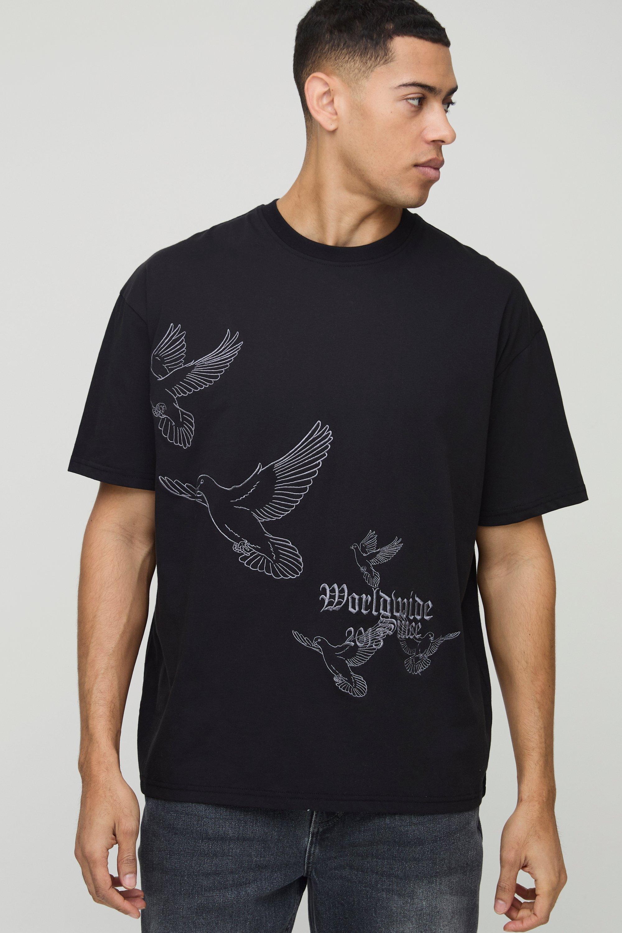 ◆ boohoo ◆ レギュラーパフォーマンス Tシャツ / black Men's Heavyweight T-Shirts | boohooMAN USA