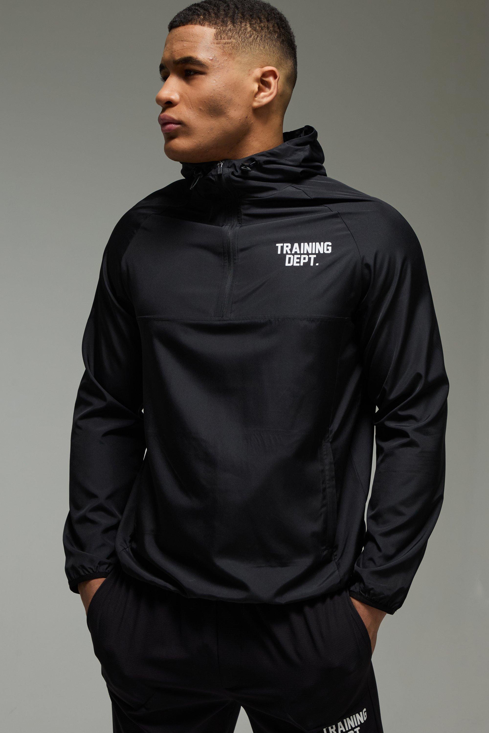 Image of Giacca a vento Man Active per alta performance Training Dept, Nero