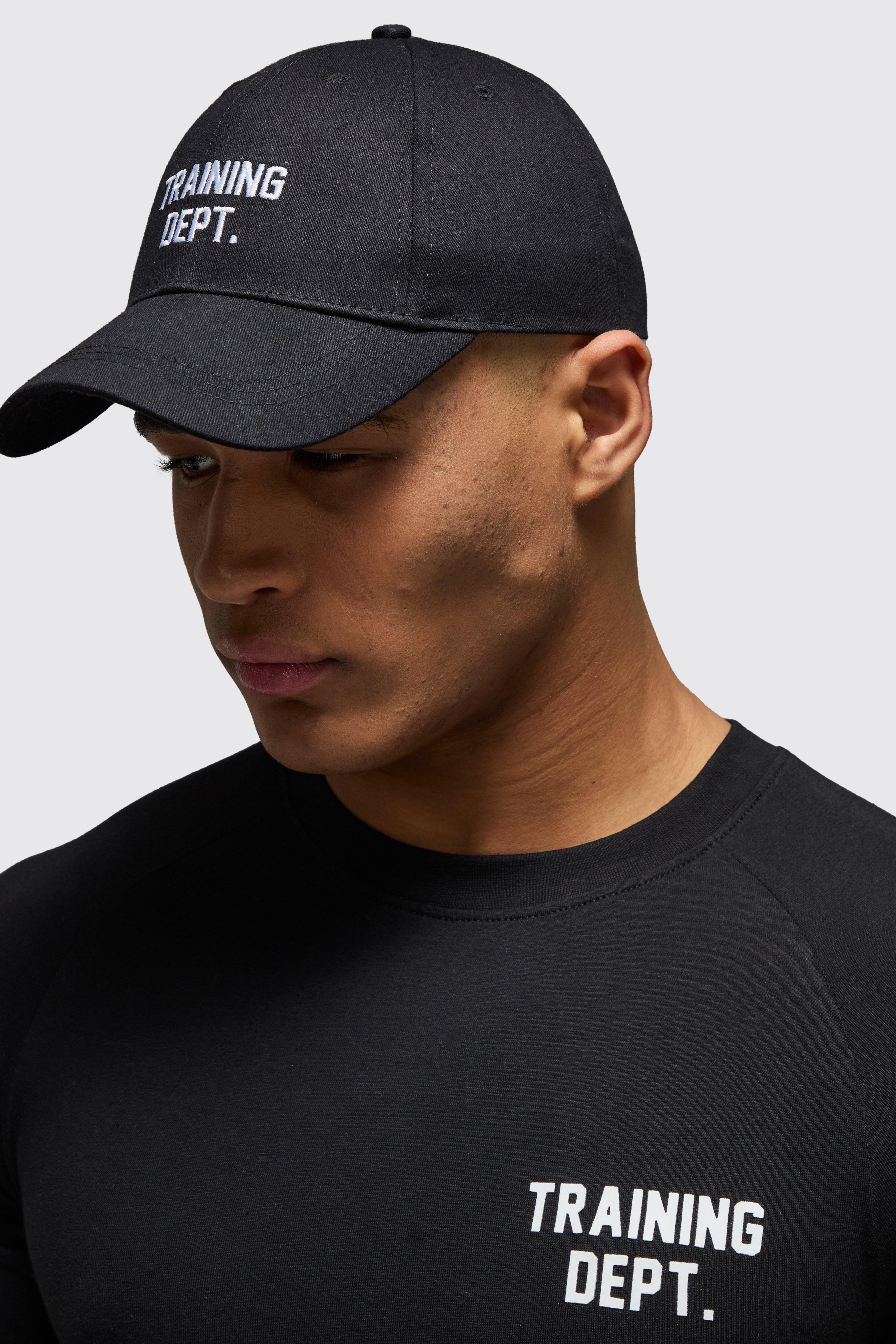 Mens Black Training Dept Baseball Cap, Black