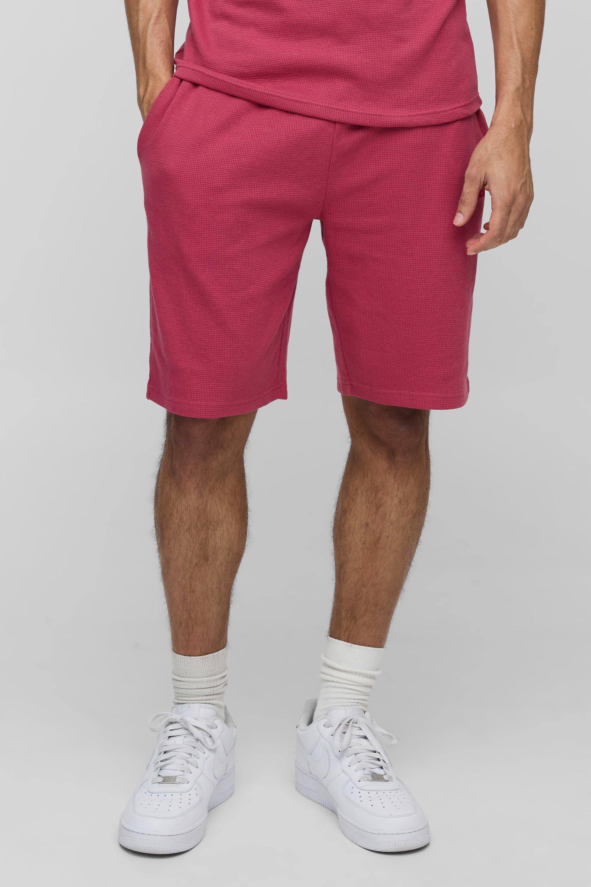 Relaxed Waffle MAN Varsity Printed Short