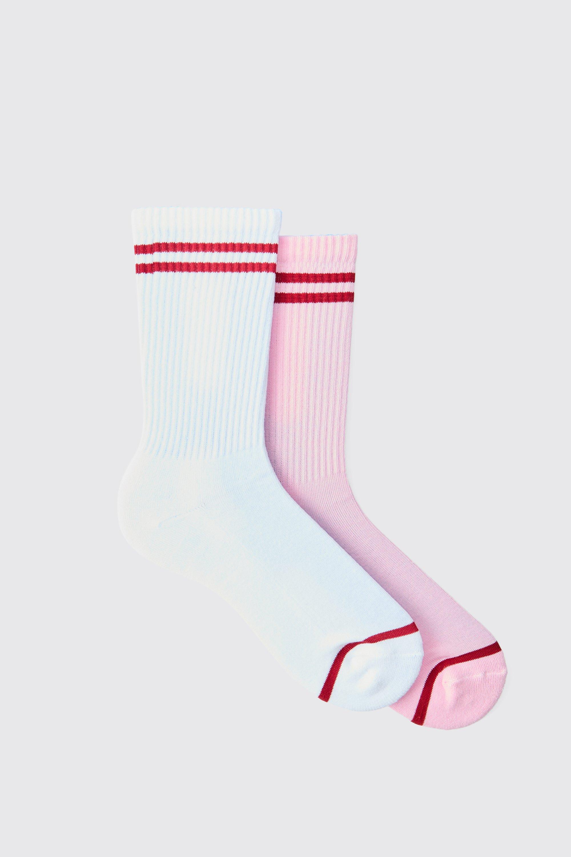 Image of Calzini sportivi Official Man a righe verticali - set di 2 paia, Multi