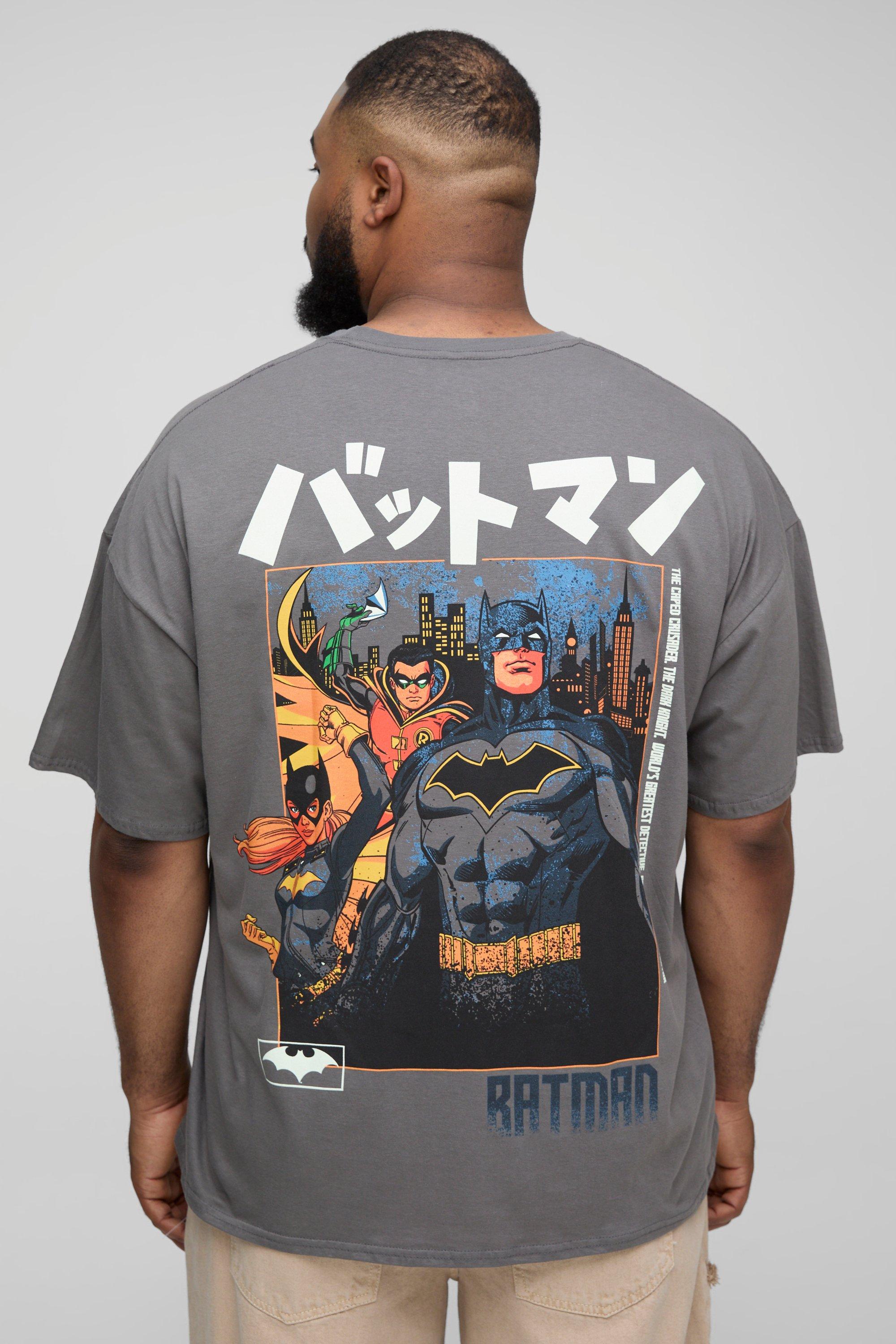 boohoo MAN★オーバーサイズ 半袖 トップス Tシャツ★バットマン Men's Batman T Shirts | boohooMAN USA