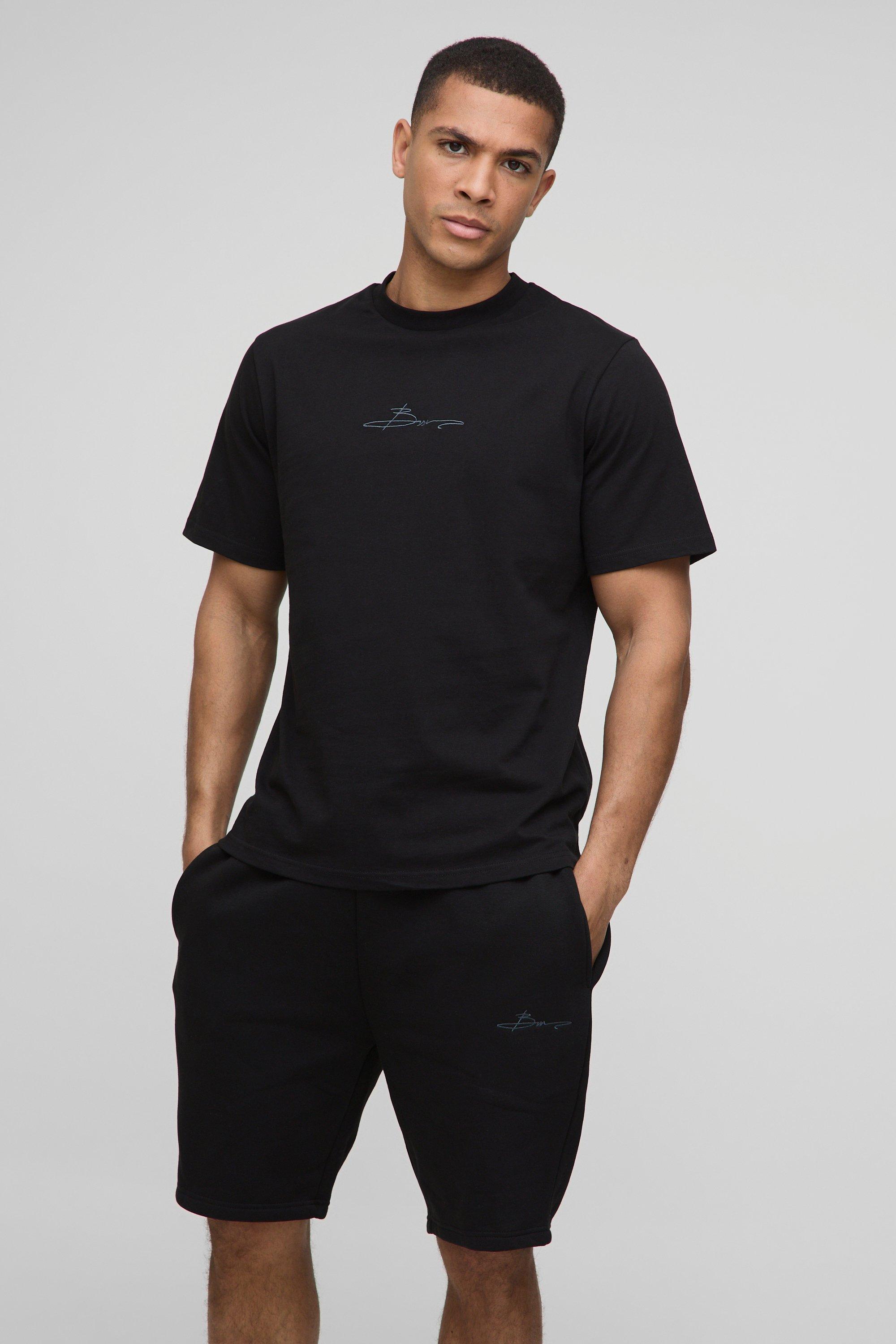 Regular Fit BM Signature T-Shirt & Short Set