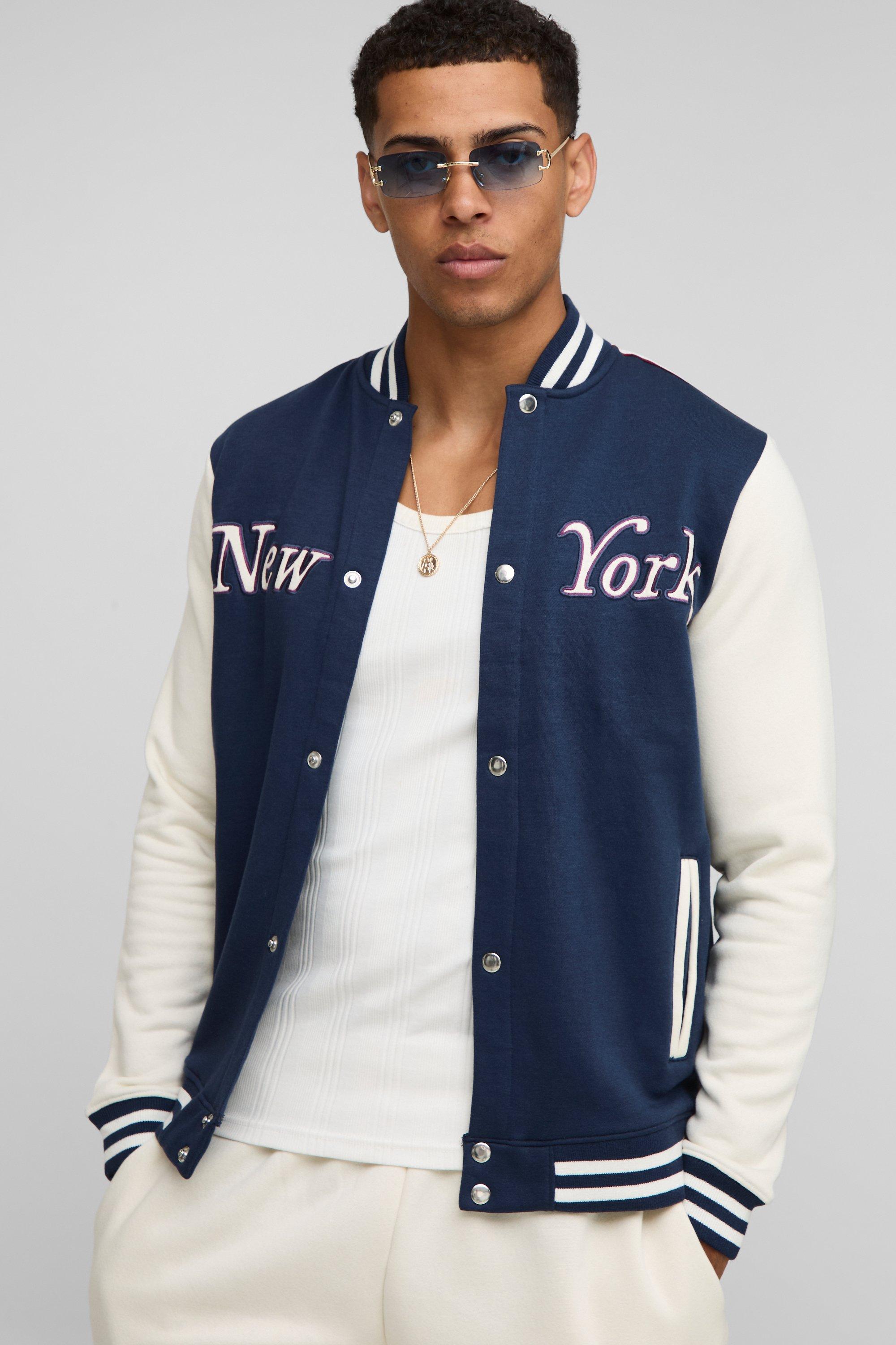 Men's Navy Jackets | Men's Navy Coats | boohooMAN USA