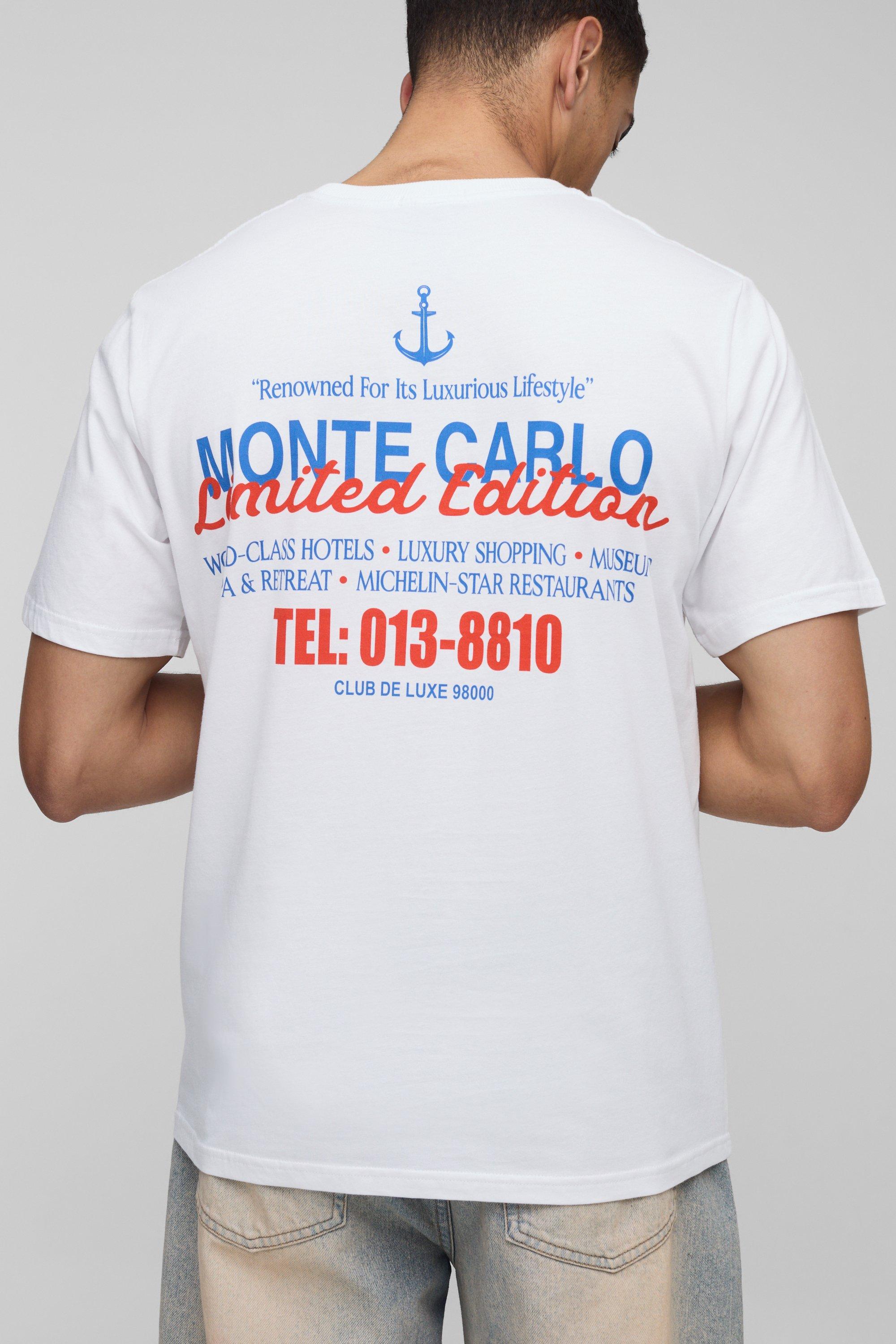 Mens White Regular Fit Monte Carlo Nautical T-Shirt, White