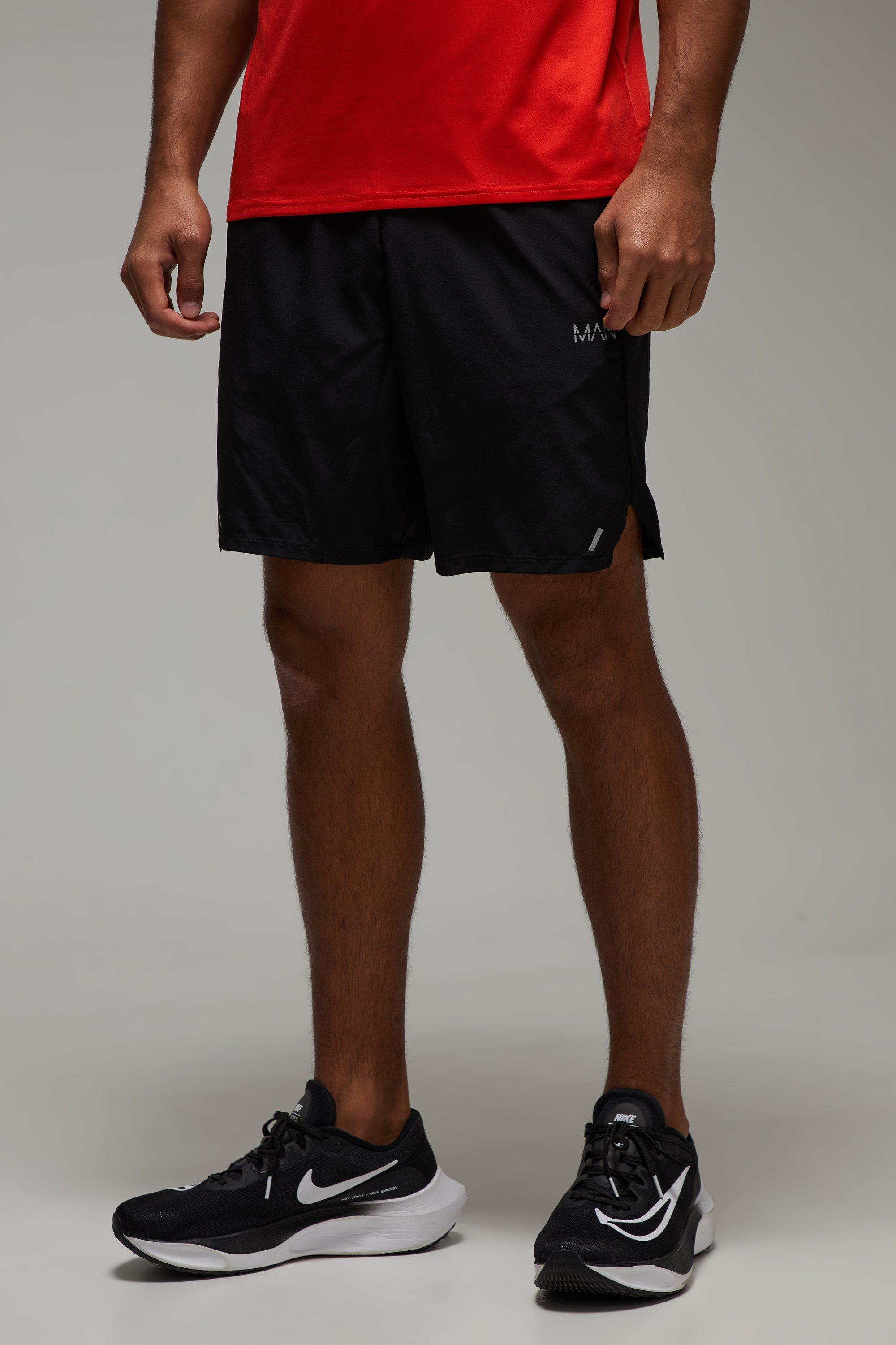 Image of Pantaloncini da 7 pollici Man Active in Stretch traforati, Nero