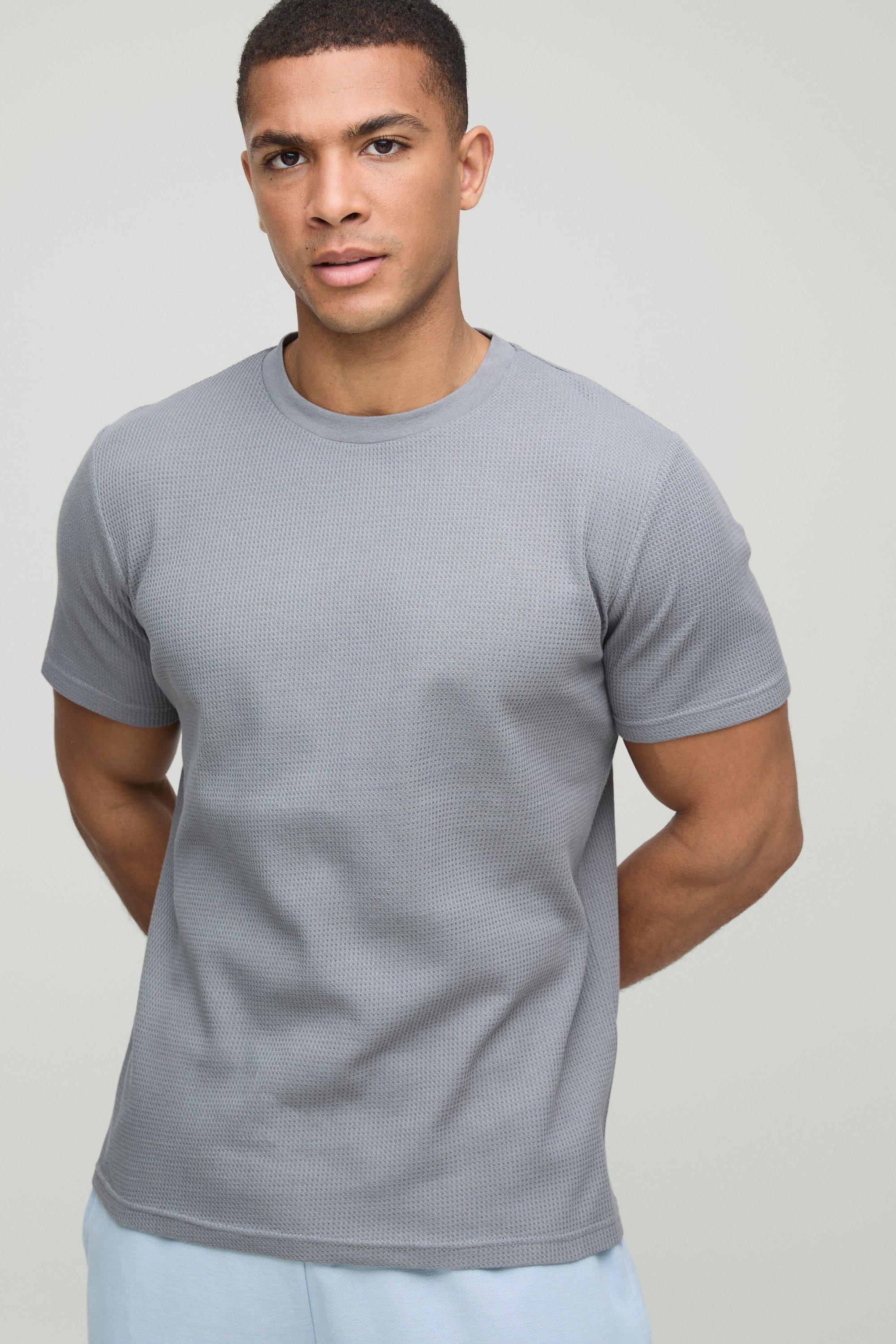 Slim Fit Waffle T-Shirt