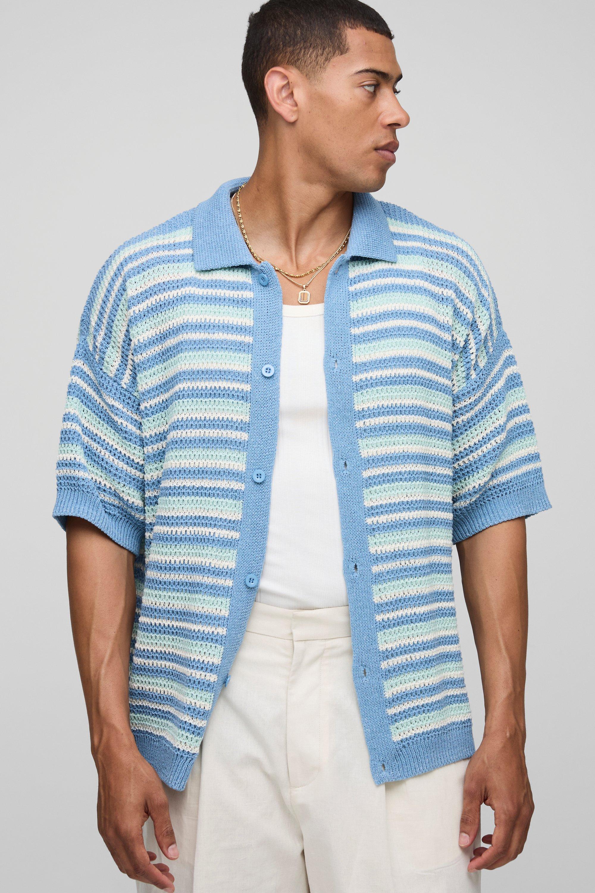 Image of Camicia in maglia a coste da basket, Verde
