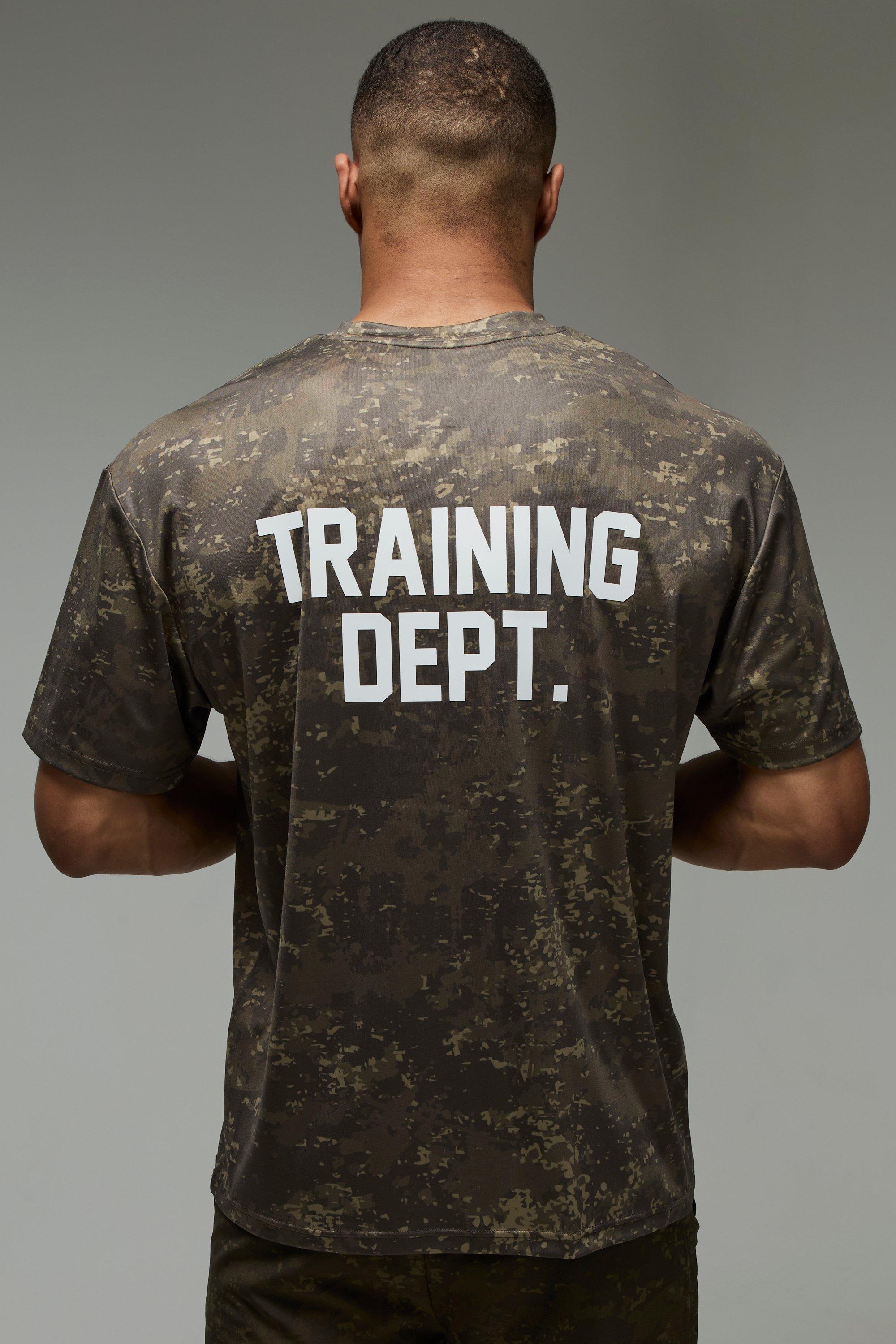 Mens Multi Training Dept Oversized Camo T-Shirt, Multi