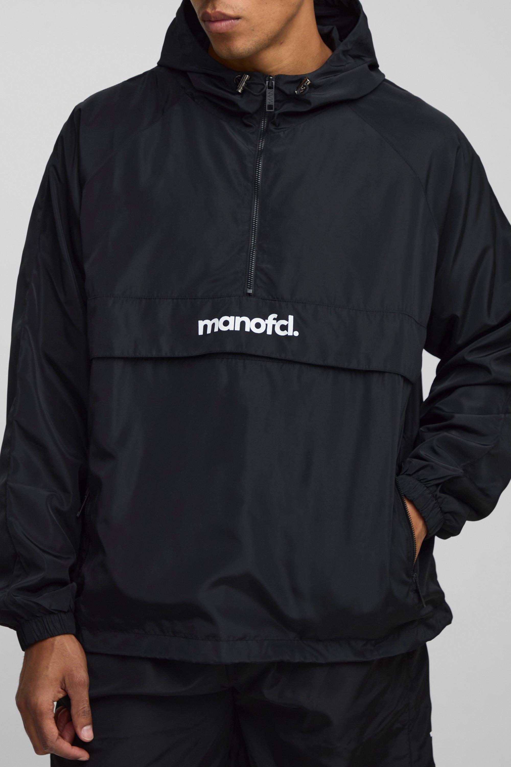 MAN Oversized Nylon Cagoule Jacket