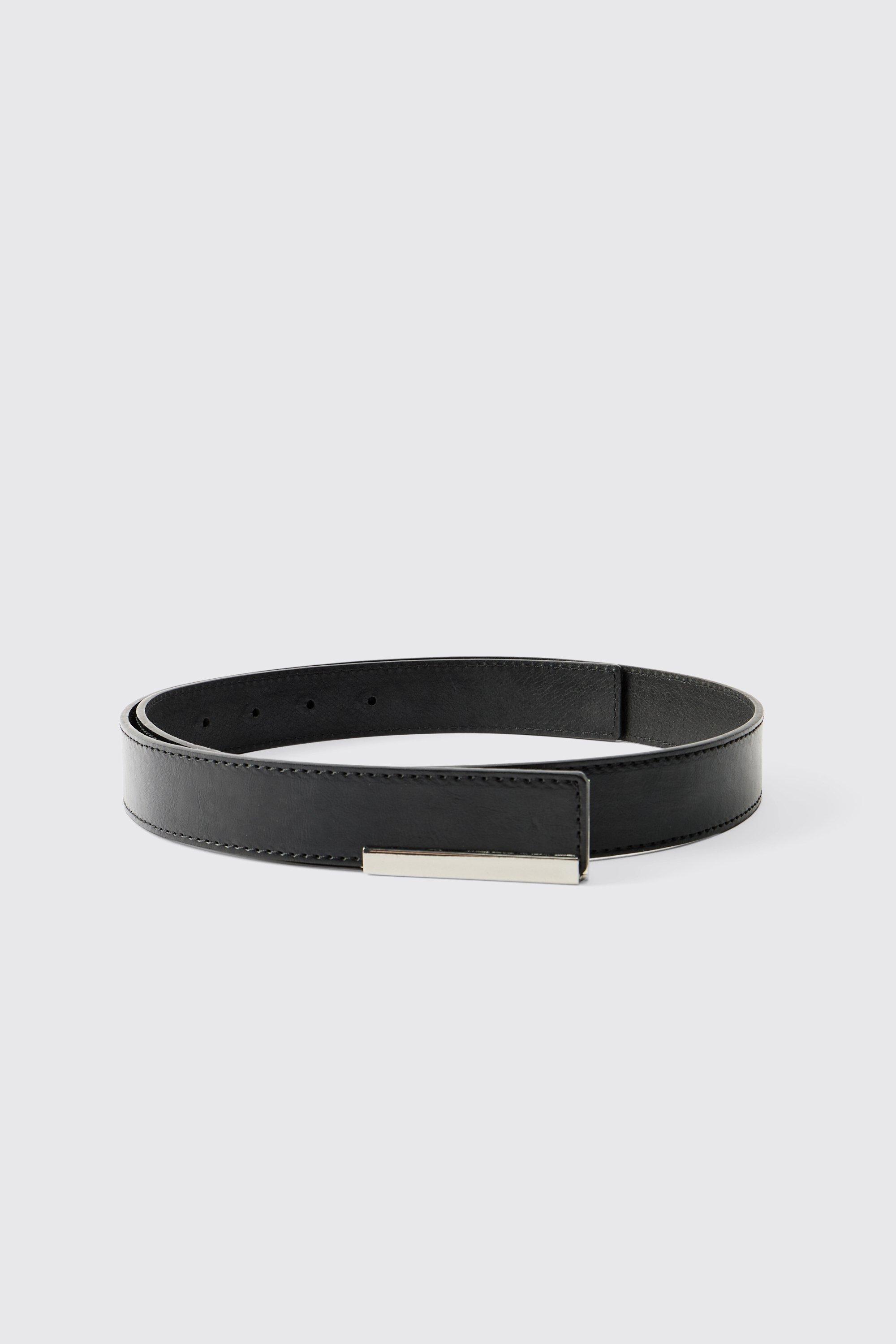Boohoo Nette Riem Met Metalen Label, Black