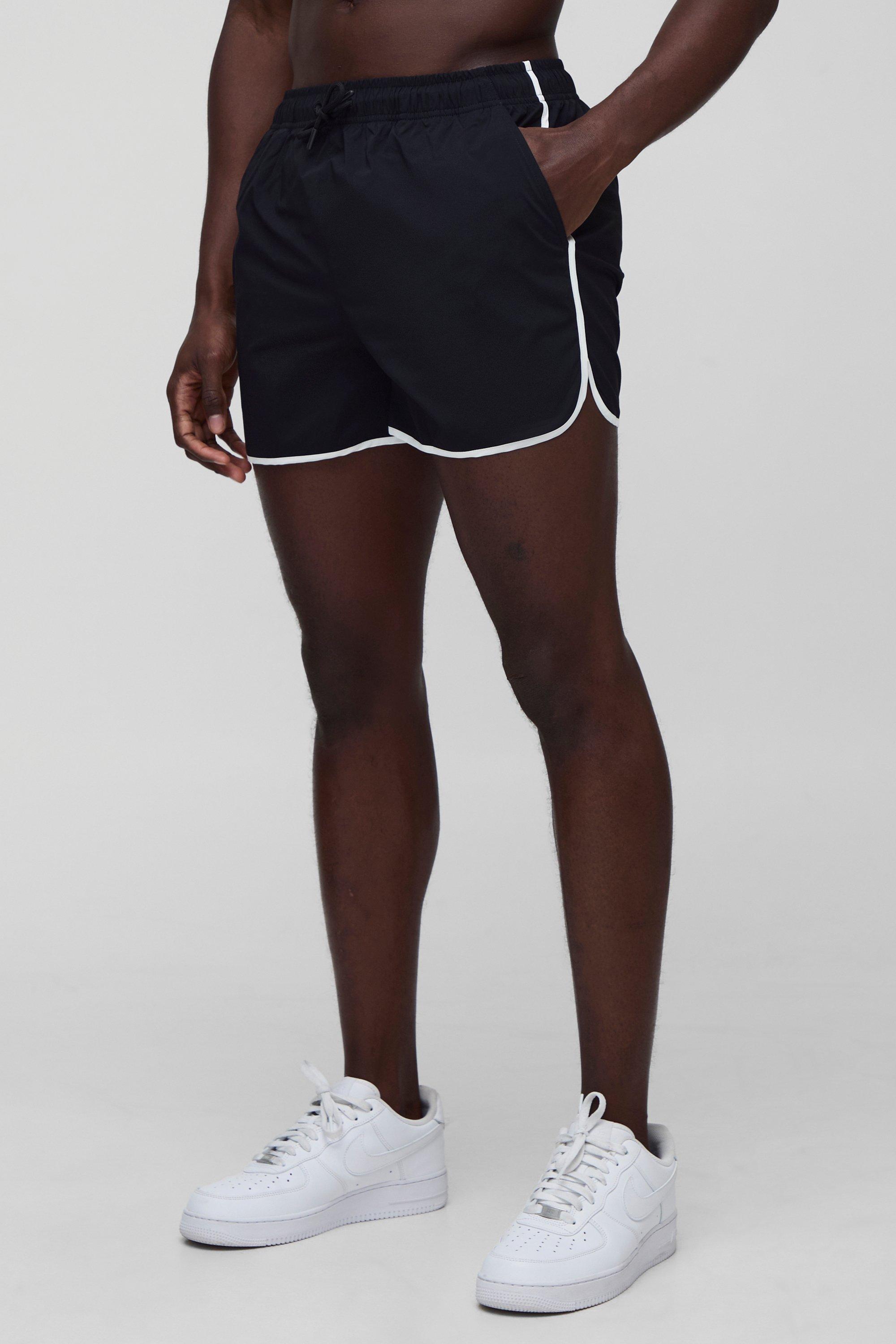 Regular Fit Short Length Runner Hem BM Swim Short