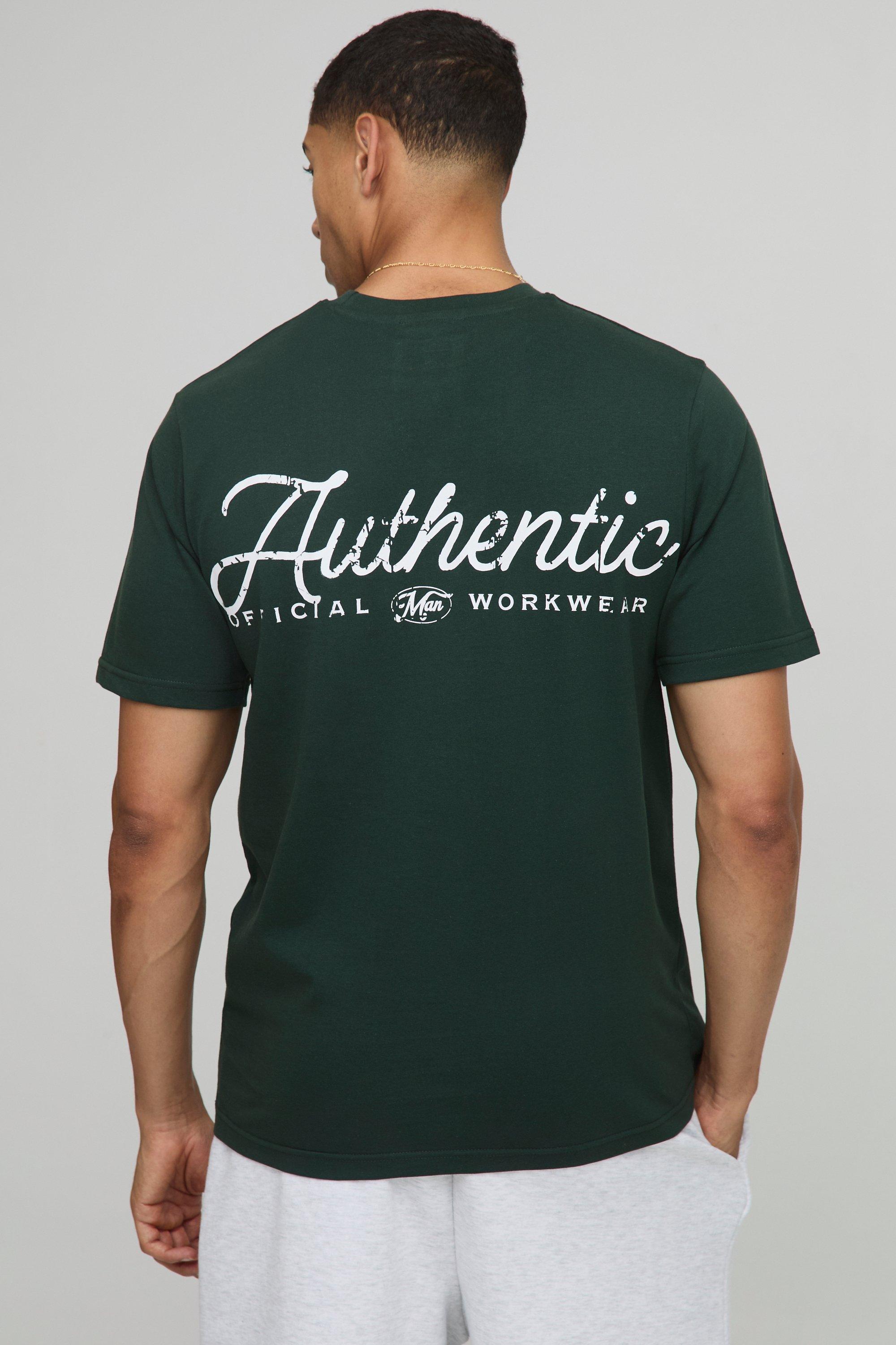 Mens Green Regular Fit Vintage Car Graphic Pocket T-Shirt, Green