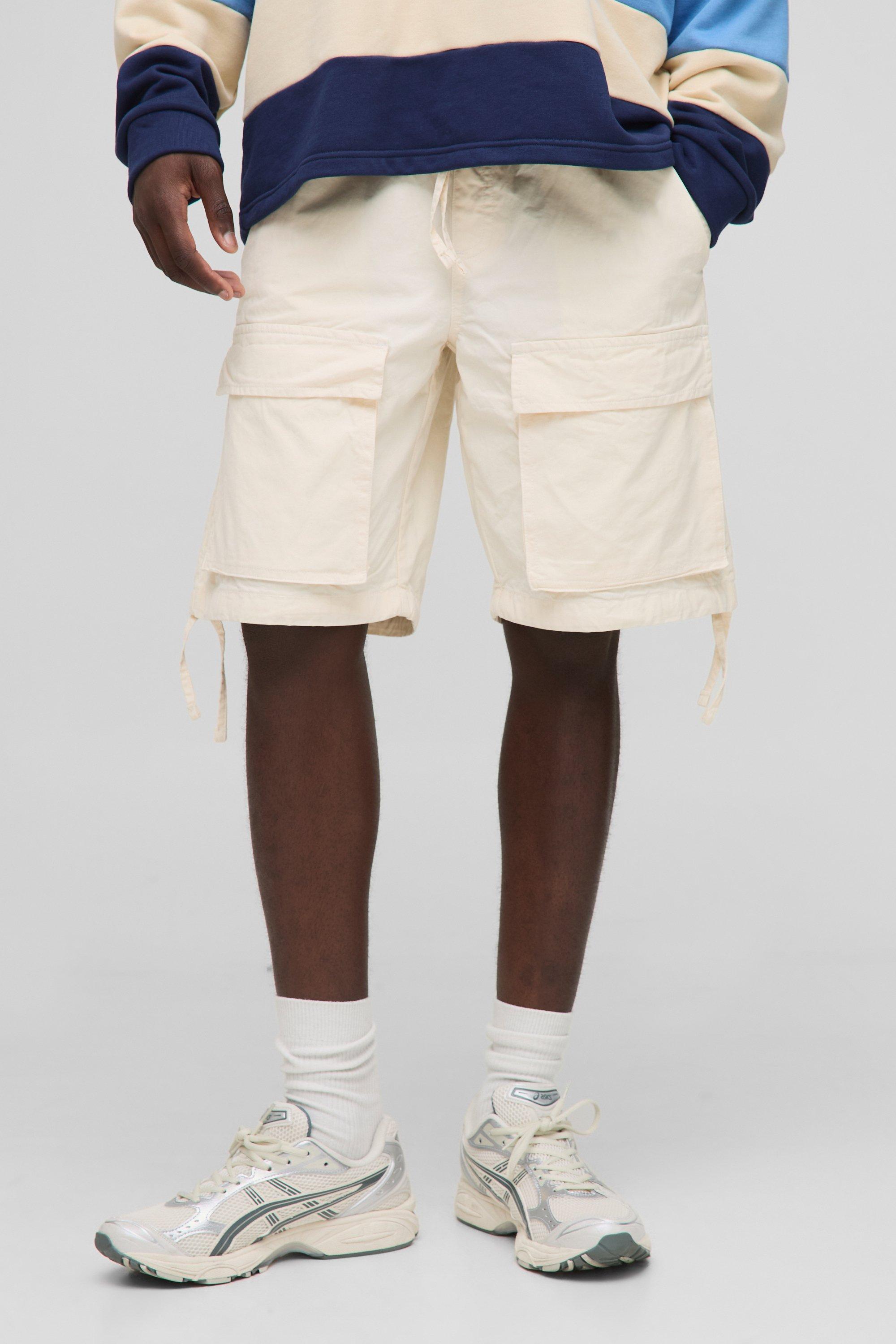Elasticated Waist Relaxed Fit Cargo Shorts
