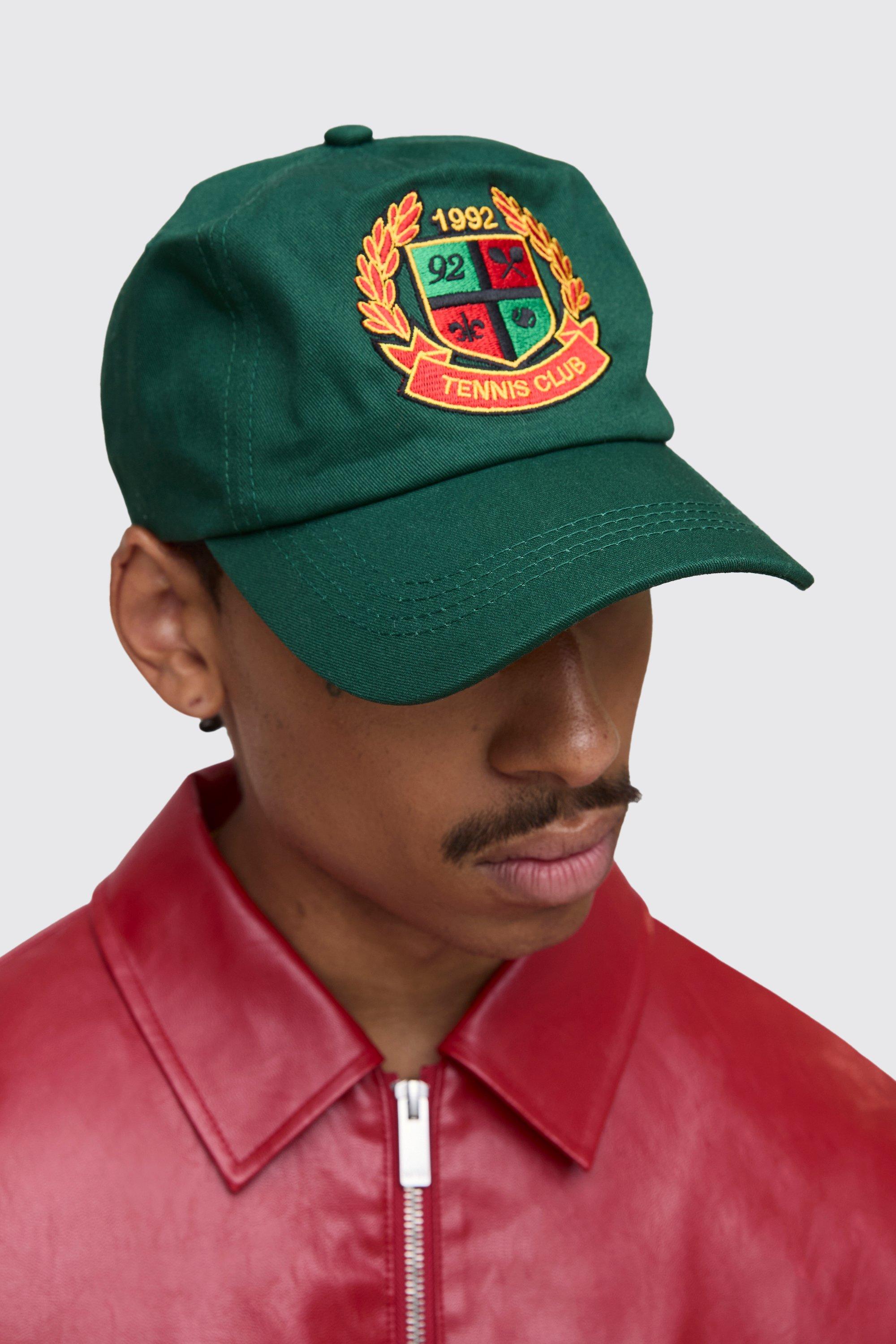 Image of Cappello da baseball con ricamo stile Varsity, Verde