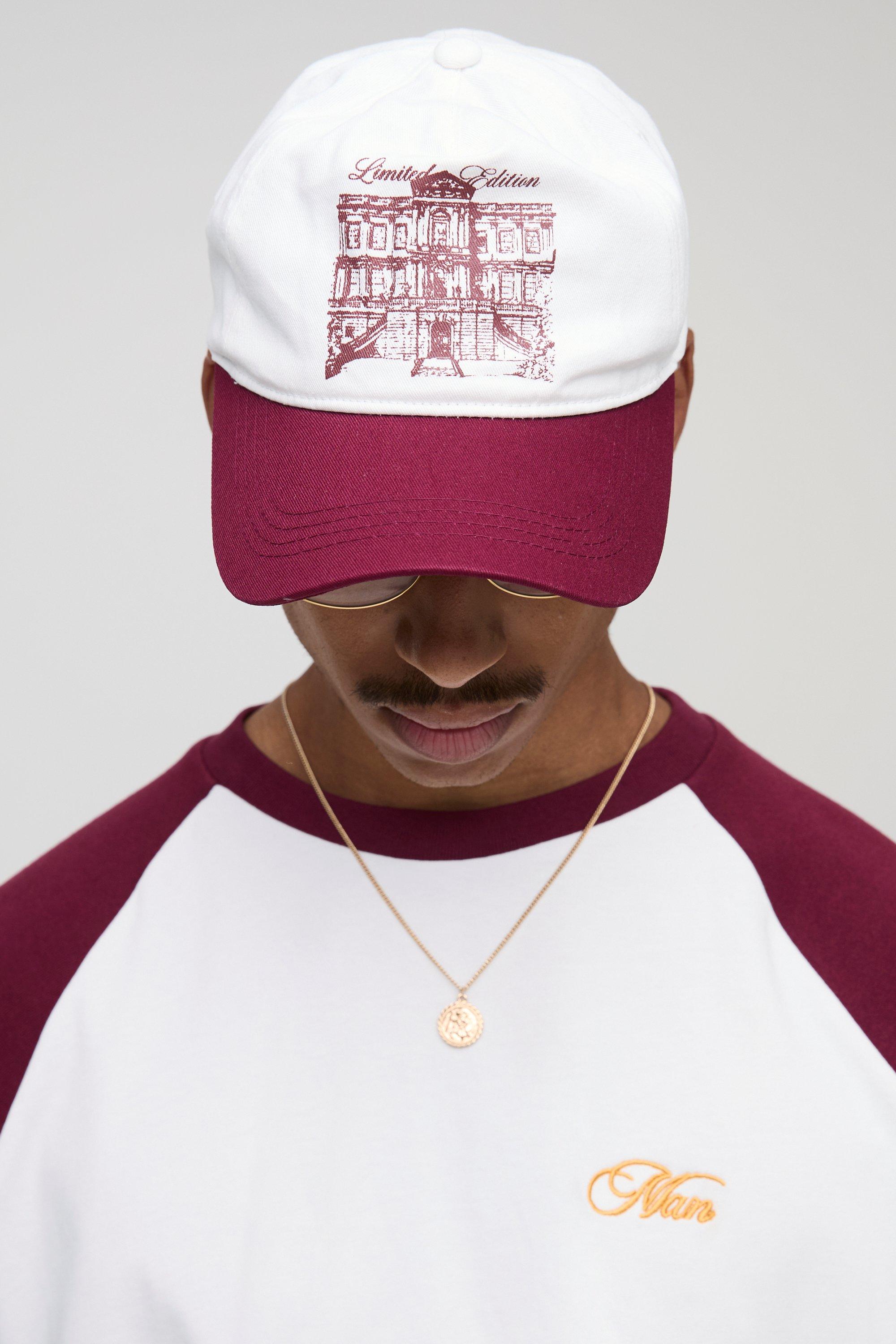 Image of Cappello da baseball scenico, Bianco