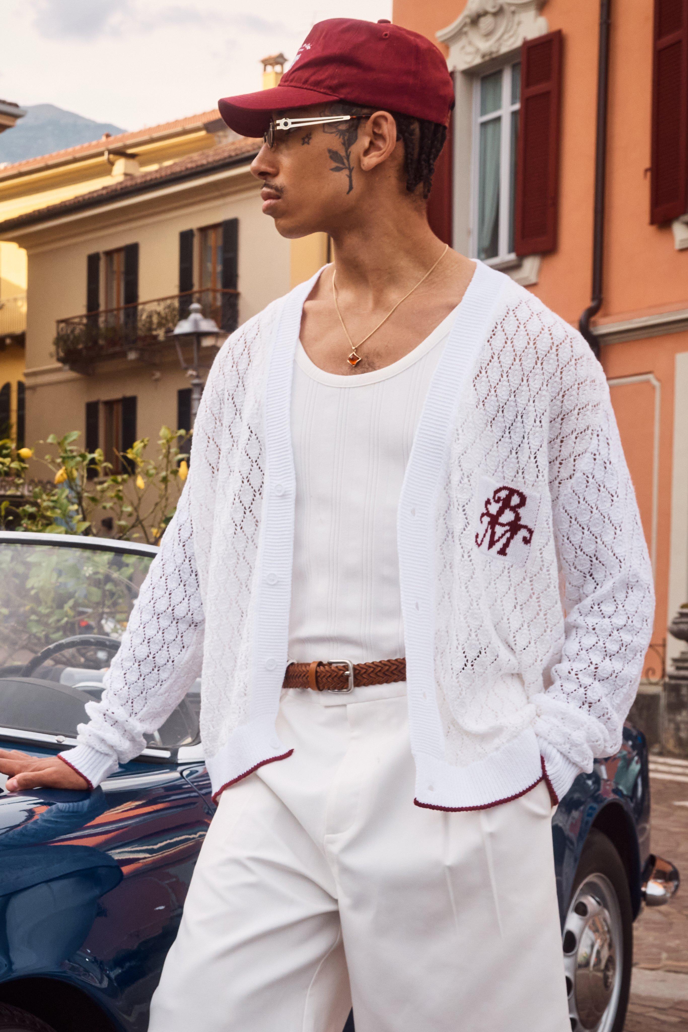Boohoo Gebreide Boxy Bm Gaatjes Cardigan, Stone
