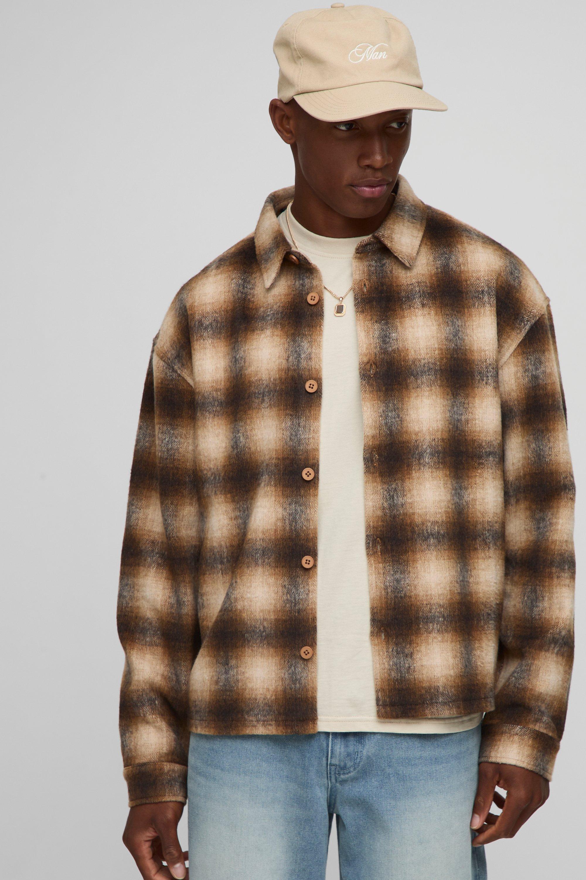 Oversized Heavyweight Check Overshirt